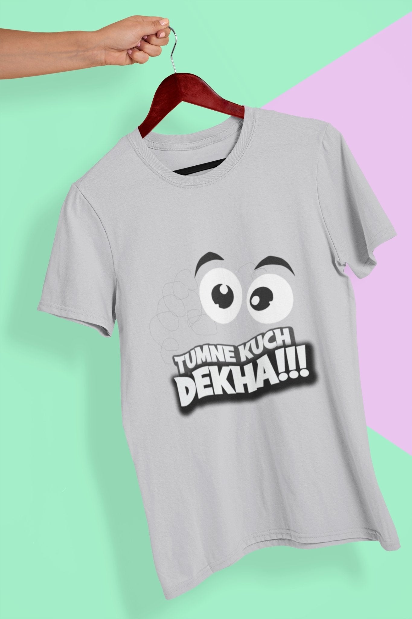 Tumne Kuch Dekha Mens Half Sleeves T-shirt- FunkyTeesClub - Funky Tees Club