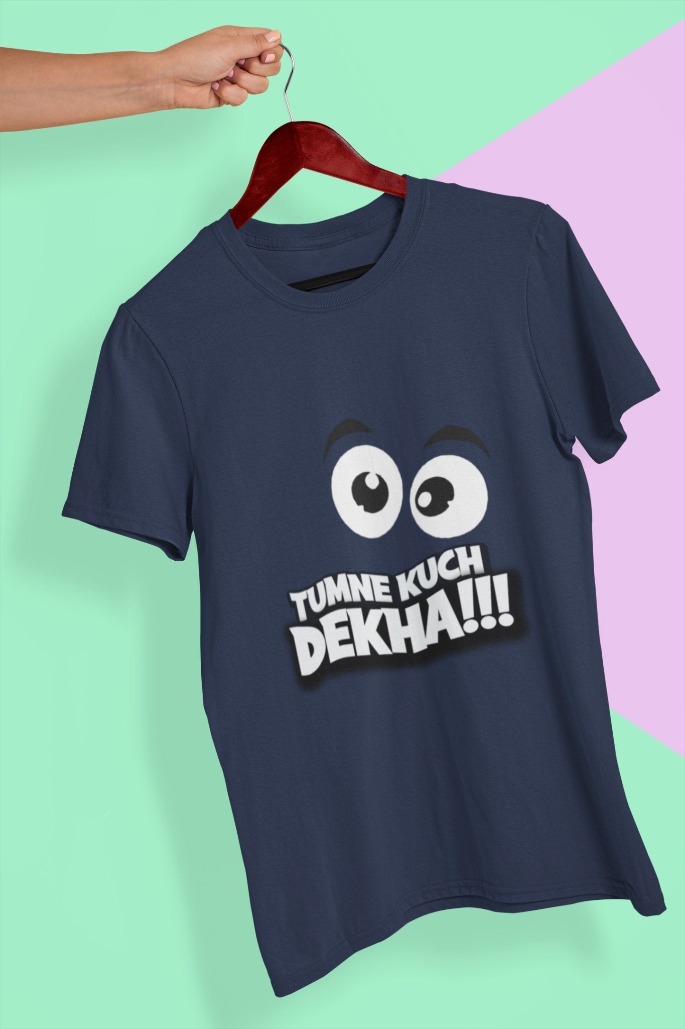 Tumne Kuch Dekha Women Half Sleeves T-shirt- FunkyTeesClub - Funky Tees Club