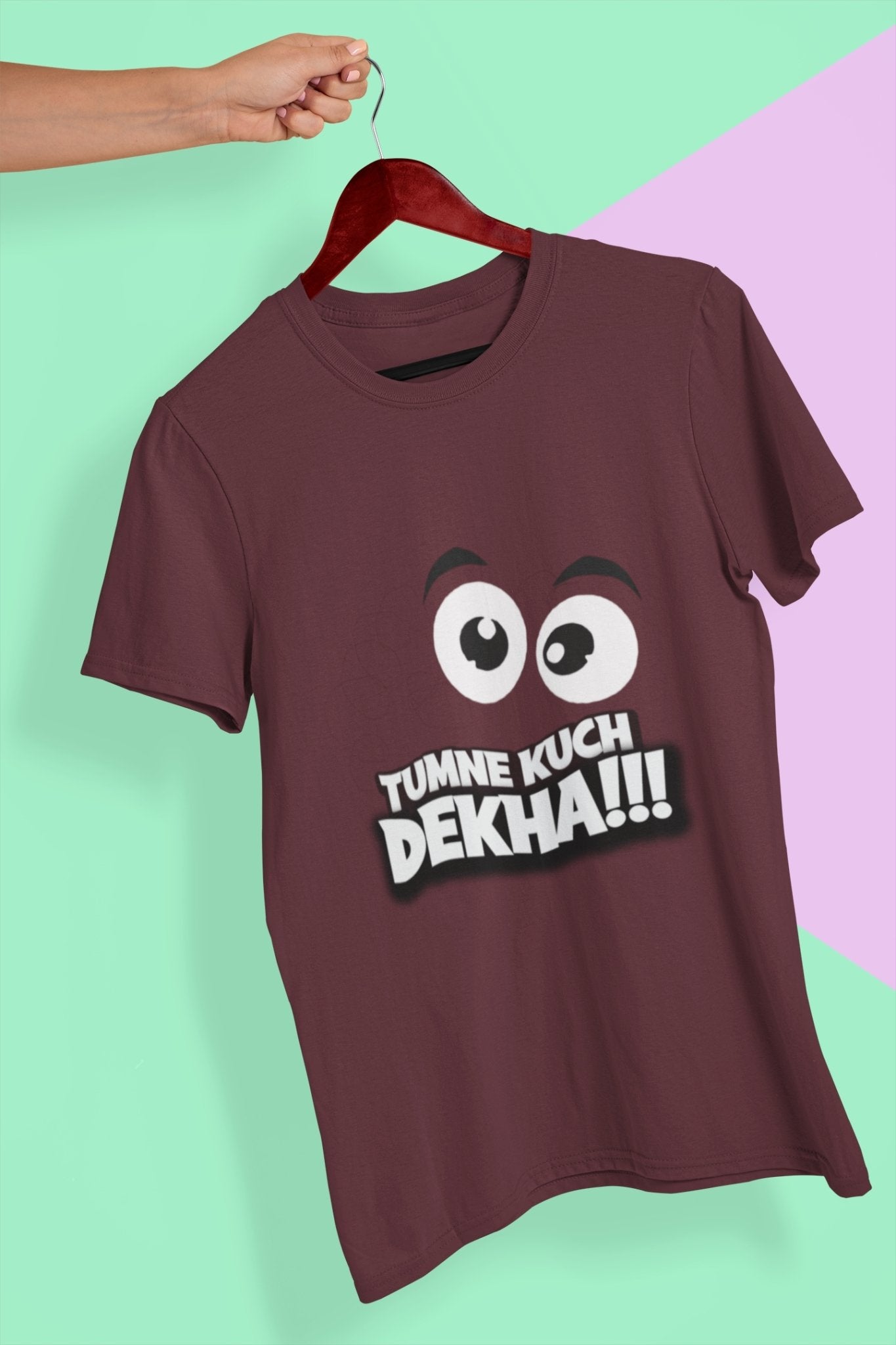 Tumne Kuch Dekha Women Half Sleeves T-shirt- FunkyTeesClub - Funky Tees Club