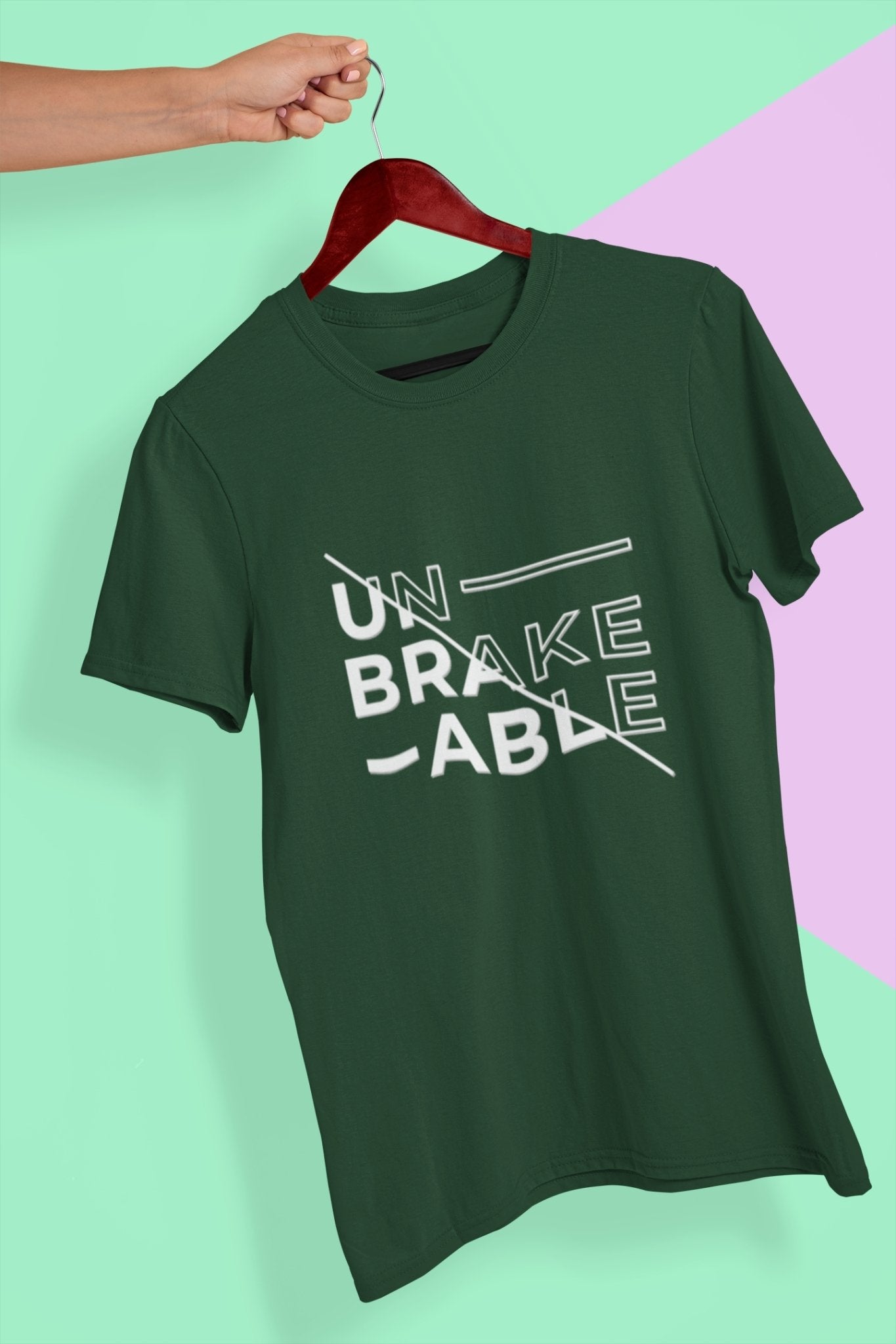 Unbreakable Mens Half Sleeves T-shirt- FunkyTeesClub - Funky Tees Club