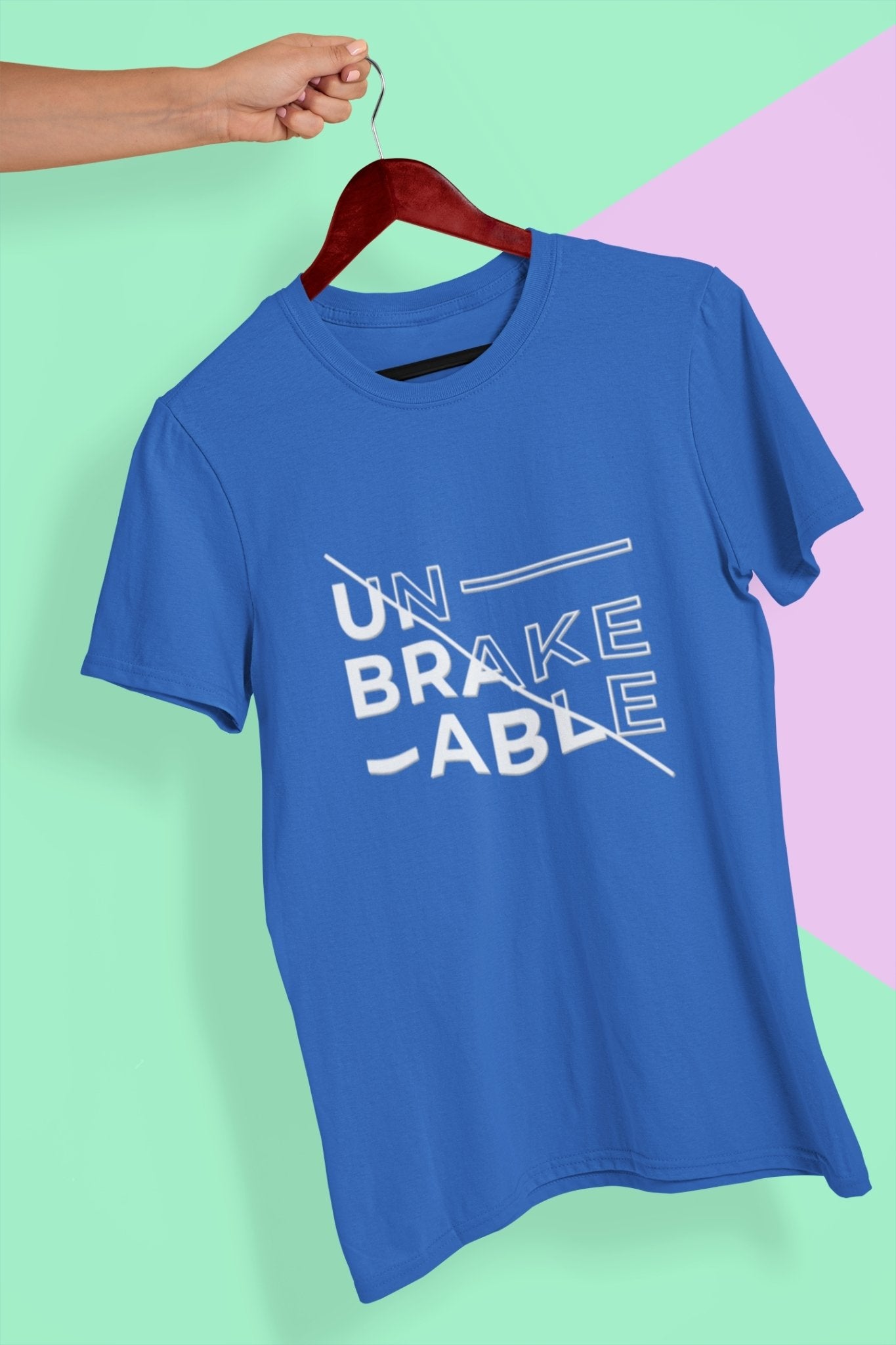 Unbreakable Mens Half Sleeves T-shirt- FunkyTeesClub - Funky Tees Club