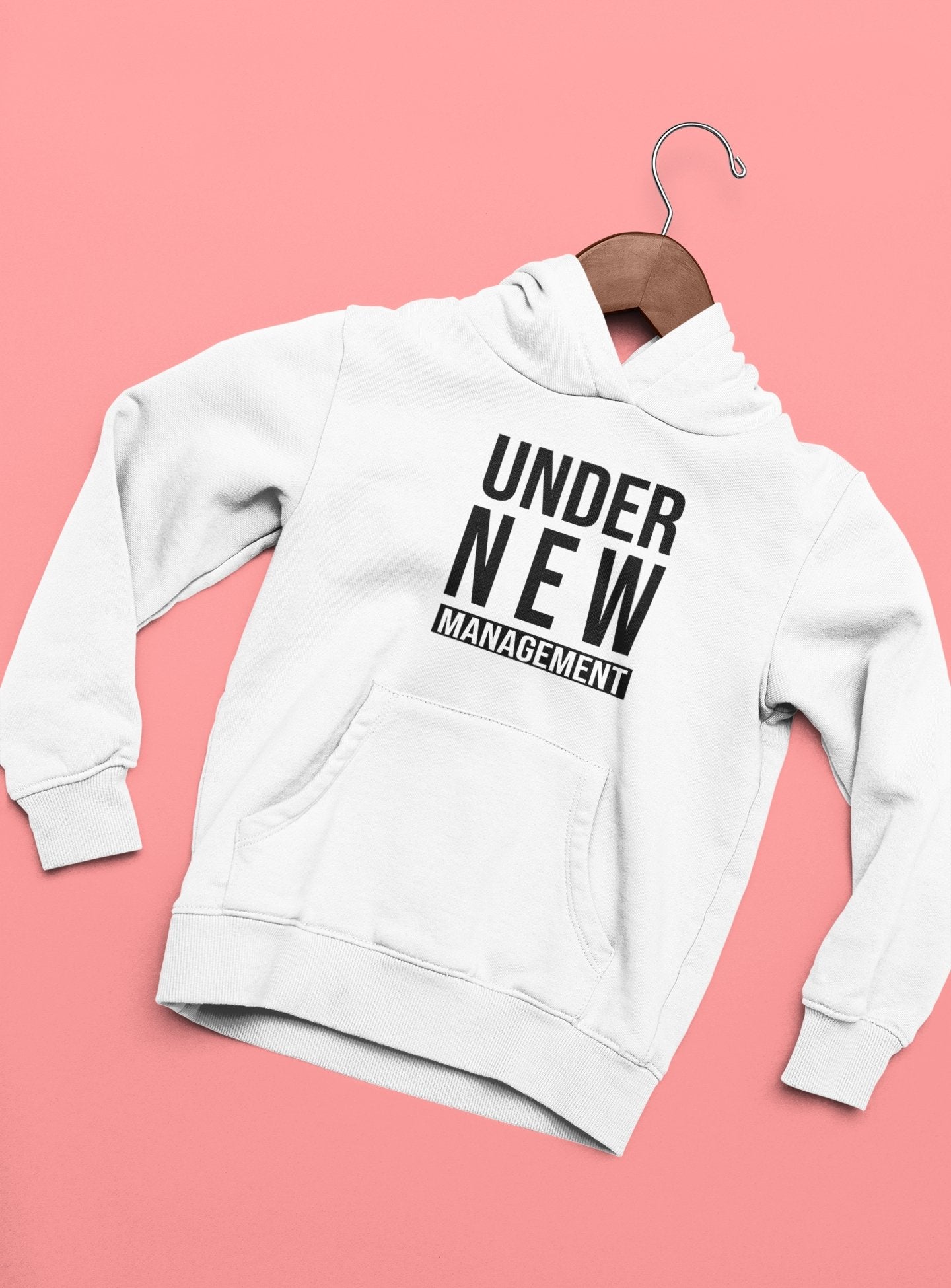 Under New Management Couple Hoodie-FunkyTeesClub - Funky Tees Club