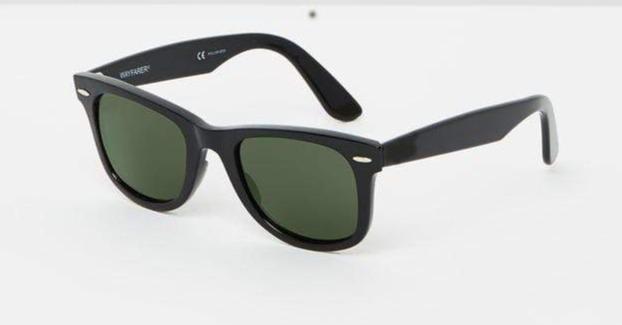 Unisex Black Square Wayfarer Sunglasses-FunkyTradition Premium FunkyTradition