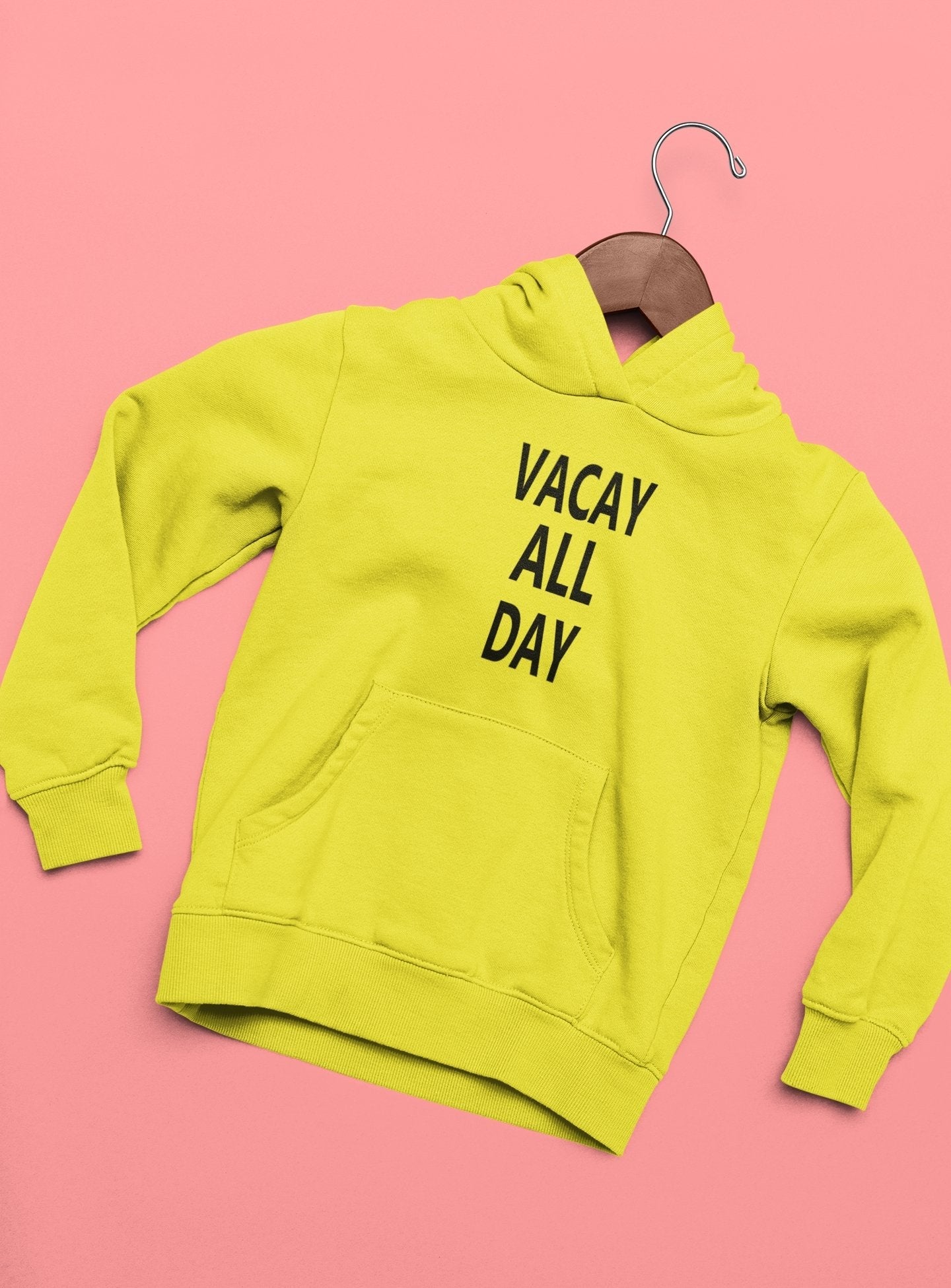 Vacay All Day Couple Hoodie-FunkyTeesClub - Funky Tees Club
