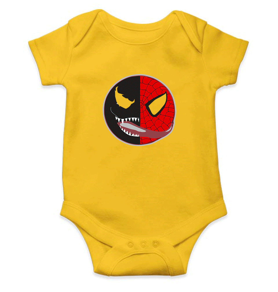 Venom VS Spiderman Rompers for Baby Boy- FunkyTradition FunkyTradition