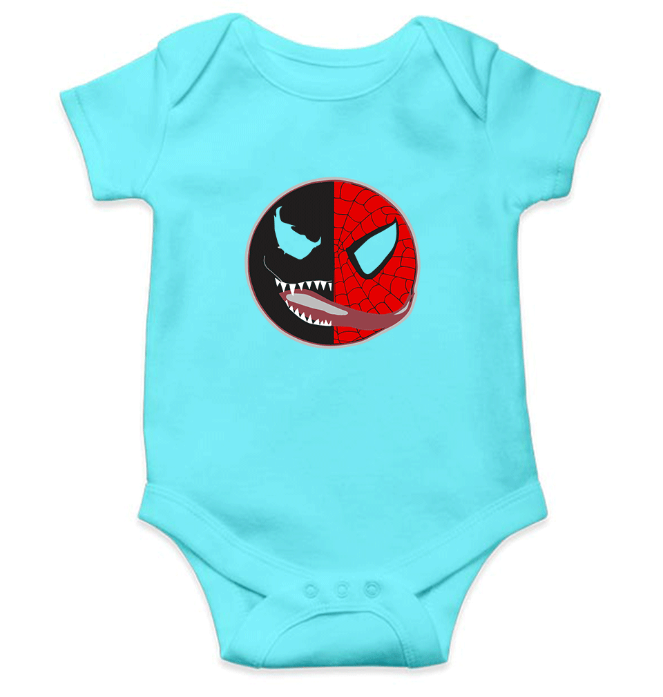 Venom VS Spiderman Rompers for Baby Boy- FunkyTradition FunkyTradition