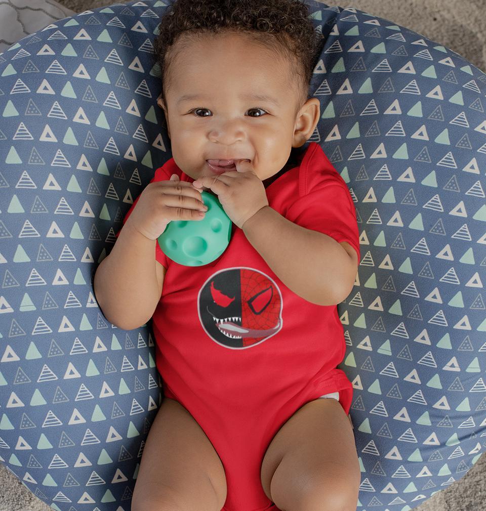 Venom VS Spiderman Rompers for Baby Boy- FunkyTradition FunkyTradition