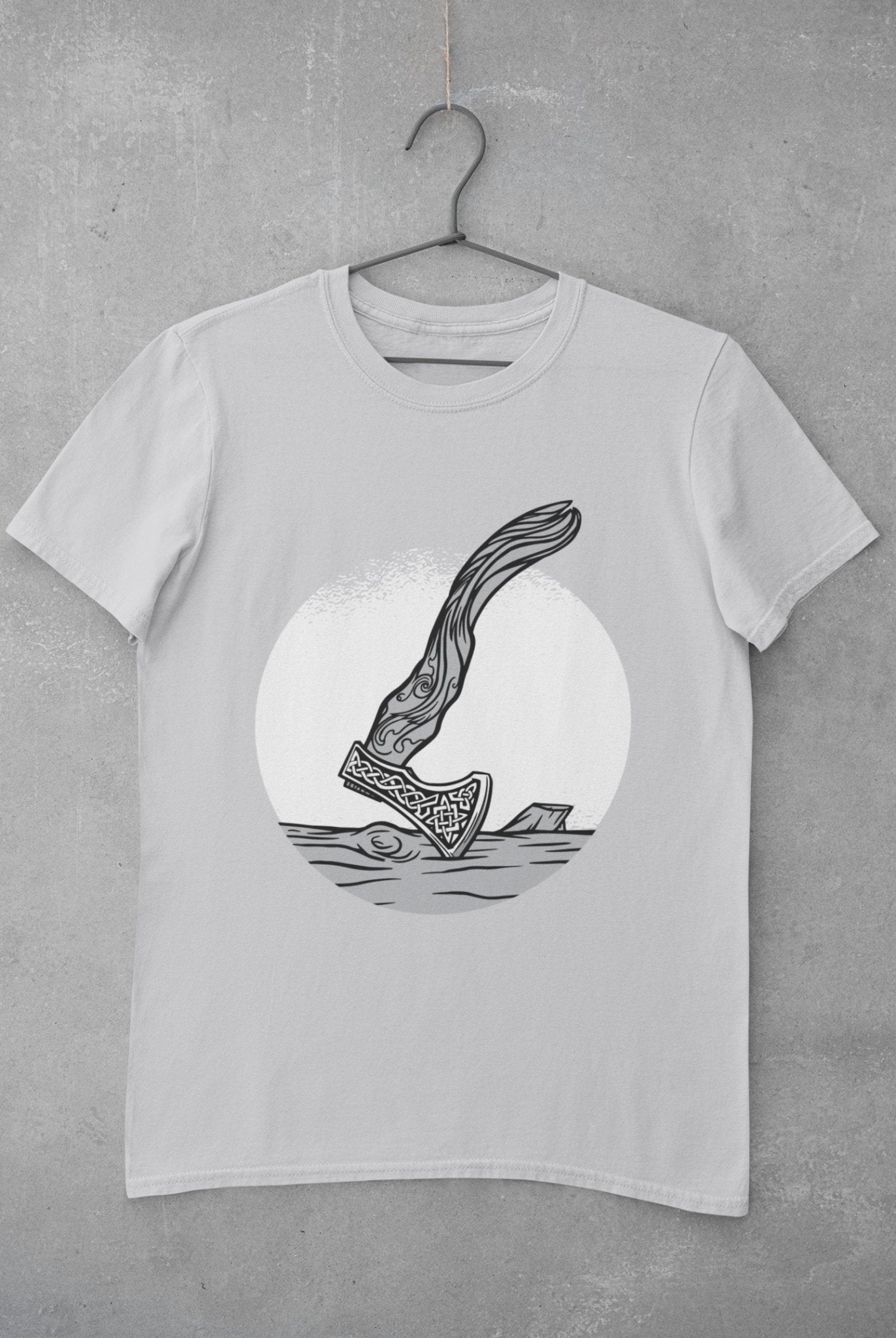 Viking Mens Half Sleeves T-shirt- FunkyTeesClub - Funky Tees Club