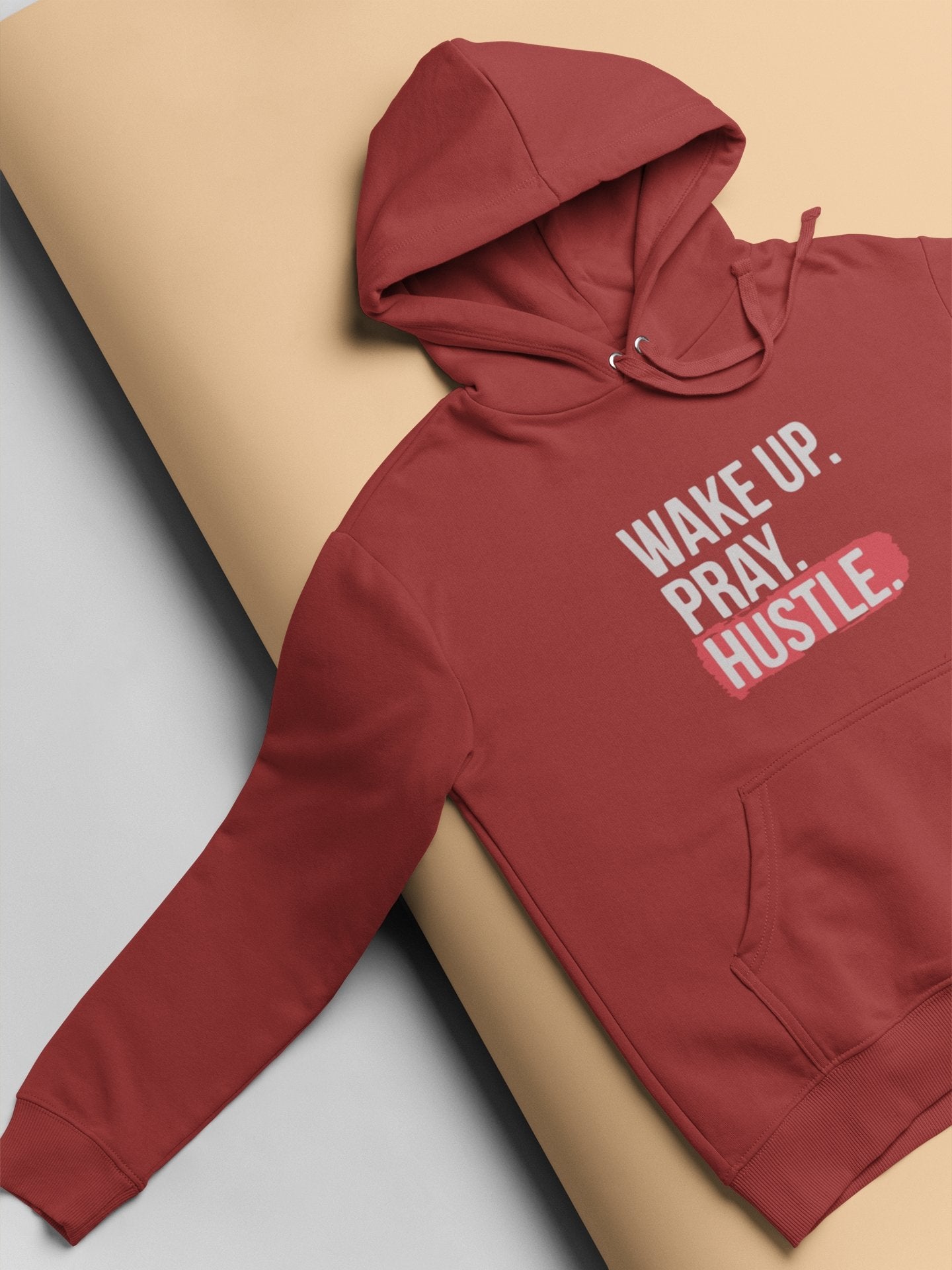 Wake Up Pray Hustle Hoodies for Women-FunkyTeesClub - Funky Tees Club
