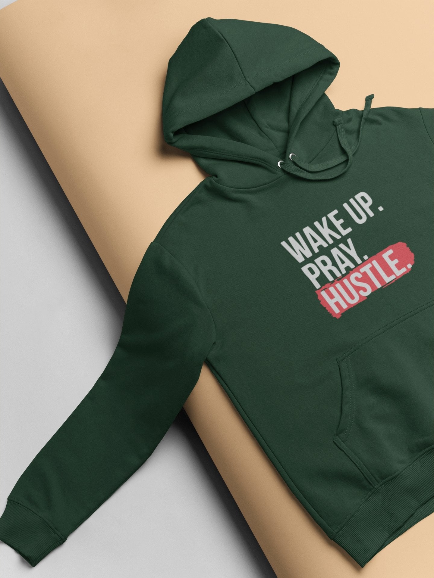 Wake Up Pray Hustle Hoodies for Women-FunkyTeesClub - Funky Tees Club