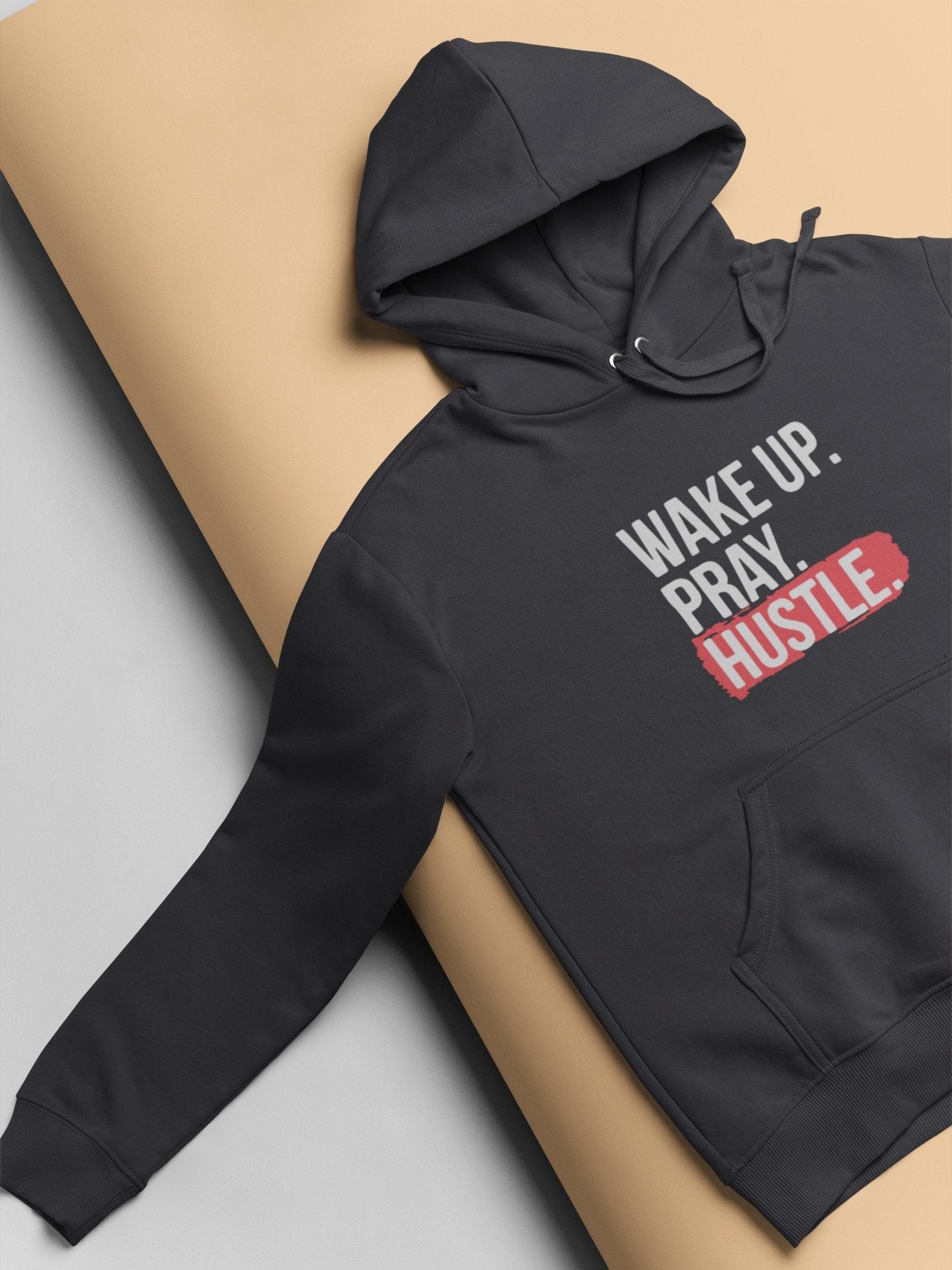 Wake Up Pray Hustle Hoodies for Women-FunkyTeesClub - Funky Tees Club