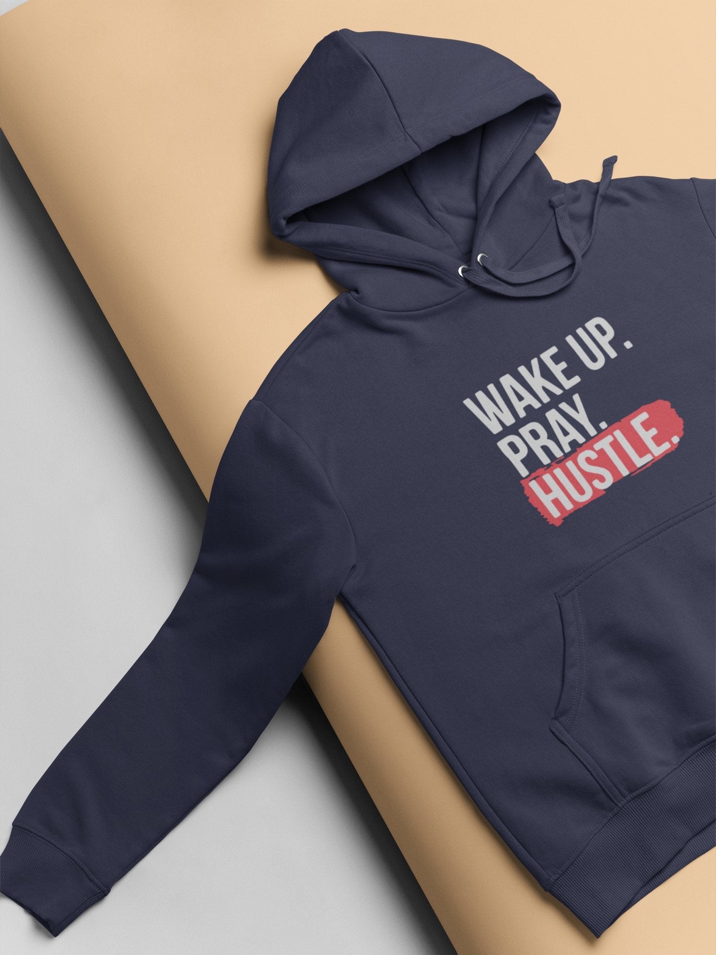 Wake Up Pray Hustle Men Hoodies-FunkyTeesClub - Funky Tees Club