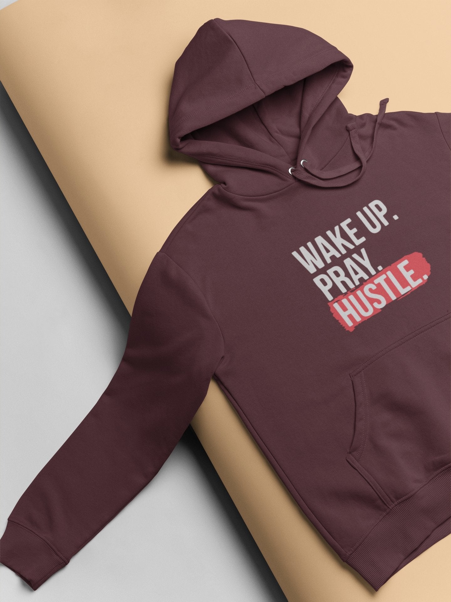 Wake Up Pray Hustle Men Hoodies-FunkyTeesClub - Funky Tees Club