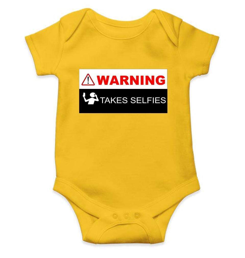 Warning Takes Selfies Rompers for Baby Boy- FunkyTradition FunkyTradition
