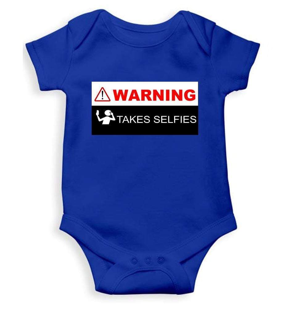 Warning Takes Selfies Rompers for Baby Boy- FunkyTradition FunkyTradition