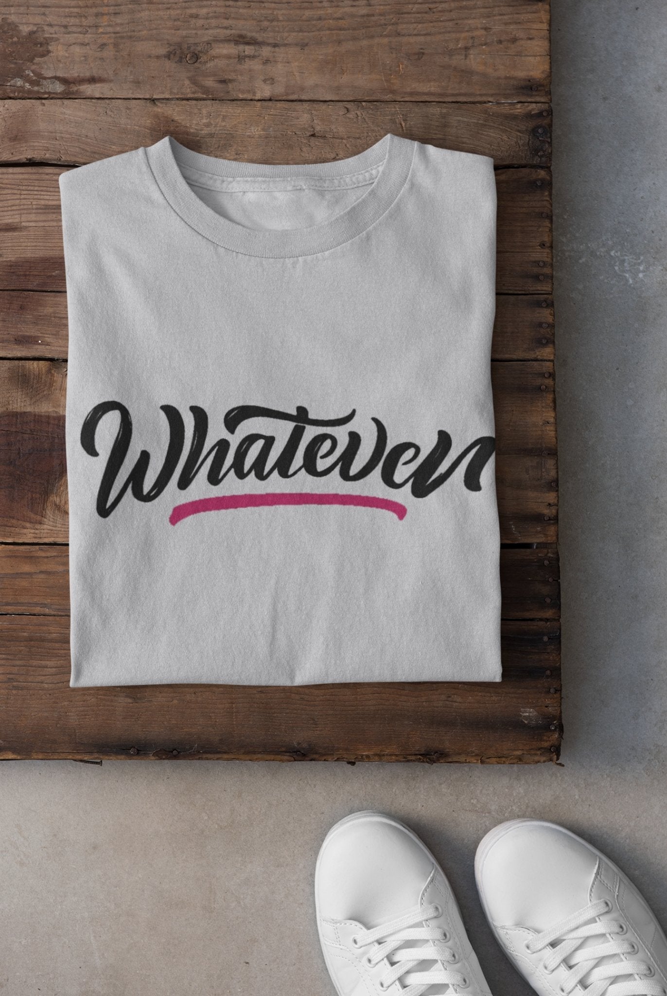Whatever Mens Half Sleeves T-shirt- FunkyTeesClub - Funky Tees Club