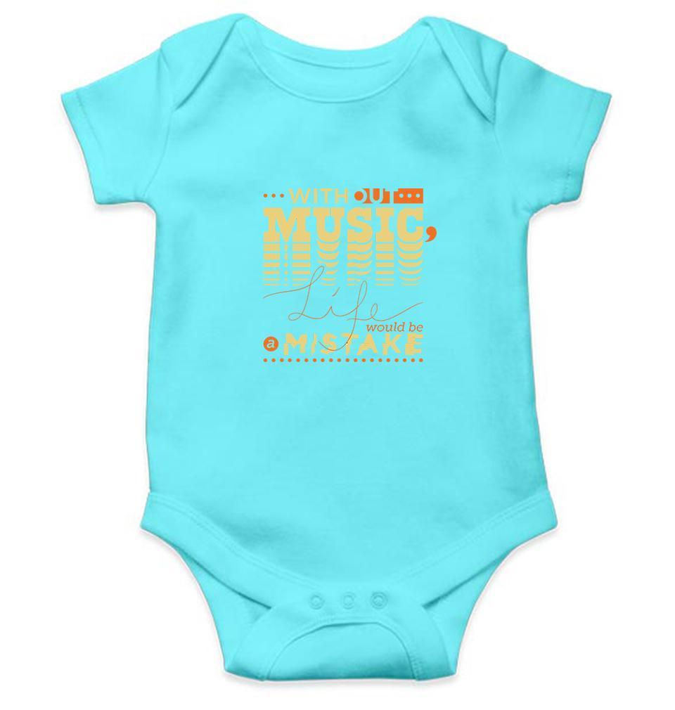 Without music life would be a mistake Rompers for Baby Girl- FunkyTradition FunkyTradition