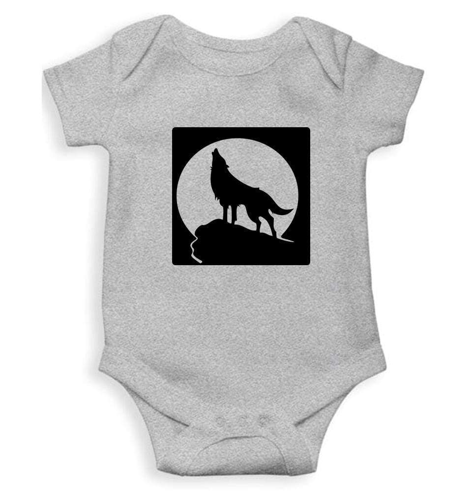 Wolf Abstract Rompers for Baby Girl- FunkyTradition FunkyTradition