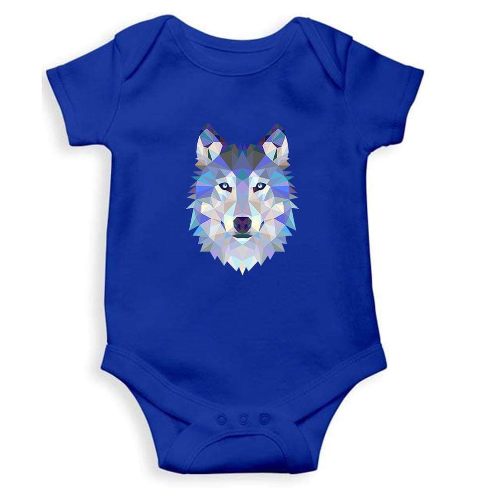 Wolf Rompers for Baby Girl- FunkyTradition FunkyTradition