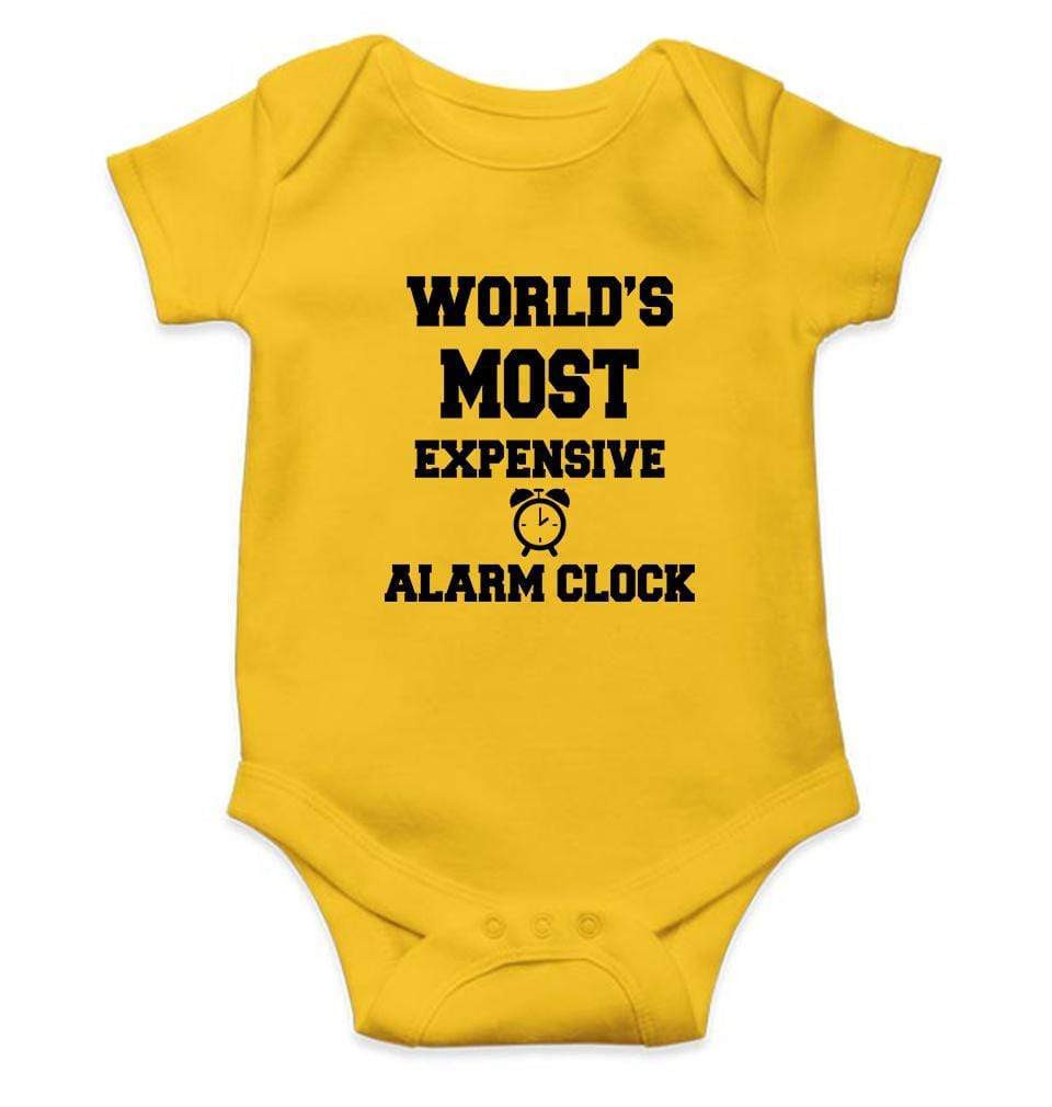 Worlds Most Expensive Alarm Clock Rompers for Baby Boy- FunkyTradition FunkyTradition