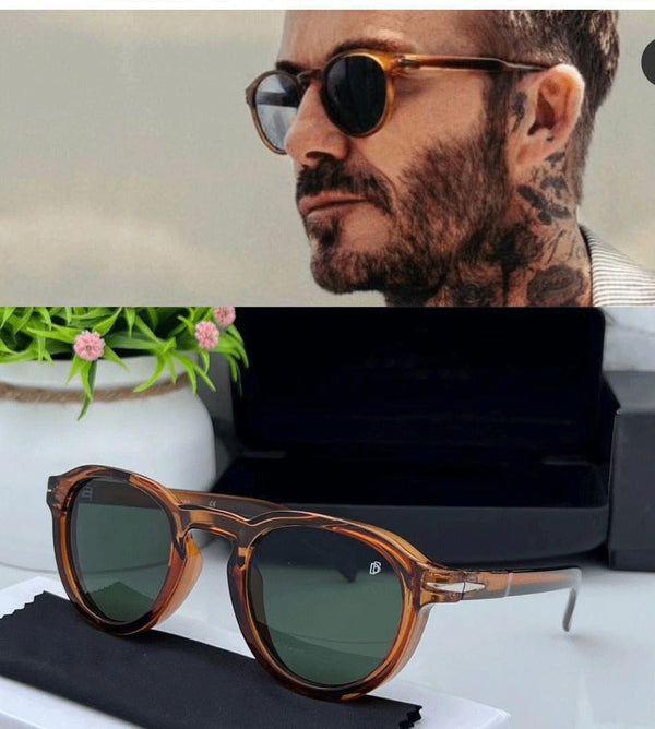 VintageCraft Round Frame Sunglasses – Retro Luxury Style For Men And Women- FashionRazor