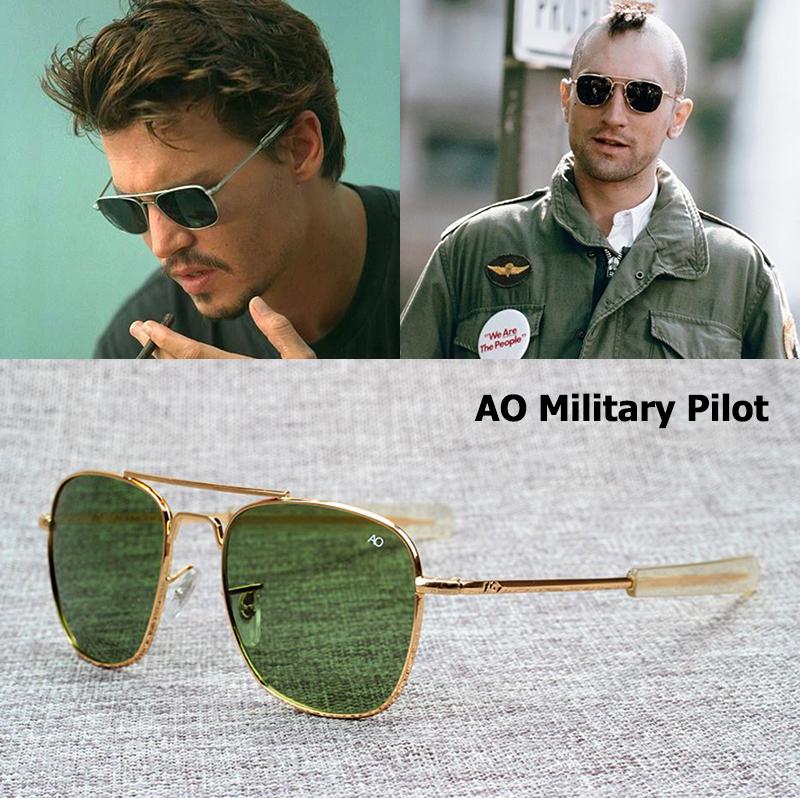Stylish Square Pilot Sunglasses For Men And Women-FashionRazor Gold-Green