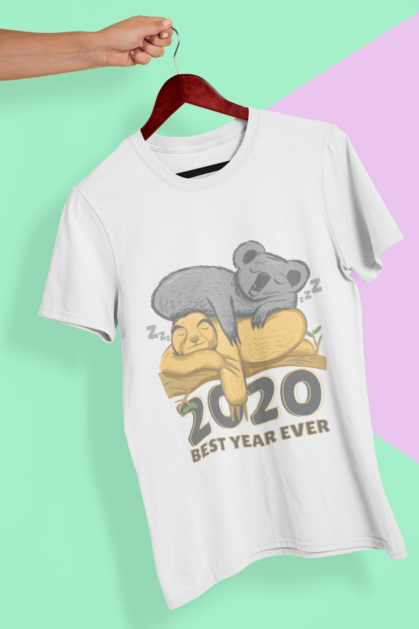 2020 Best Year Ever Mens Half Sleeves T-shirt- FunkyTeesClub - Funky Tees Club