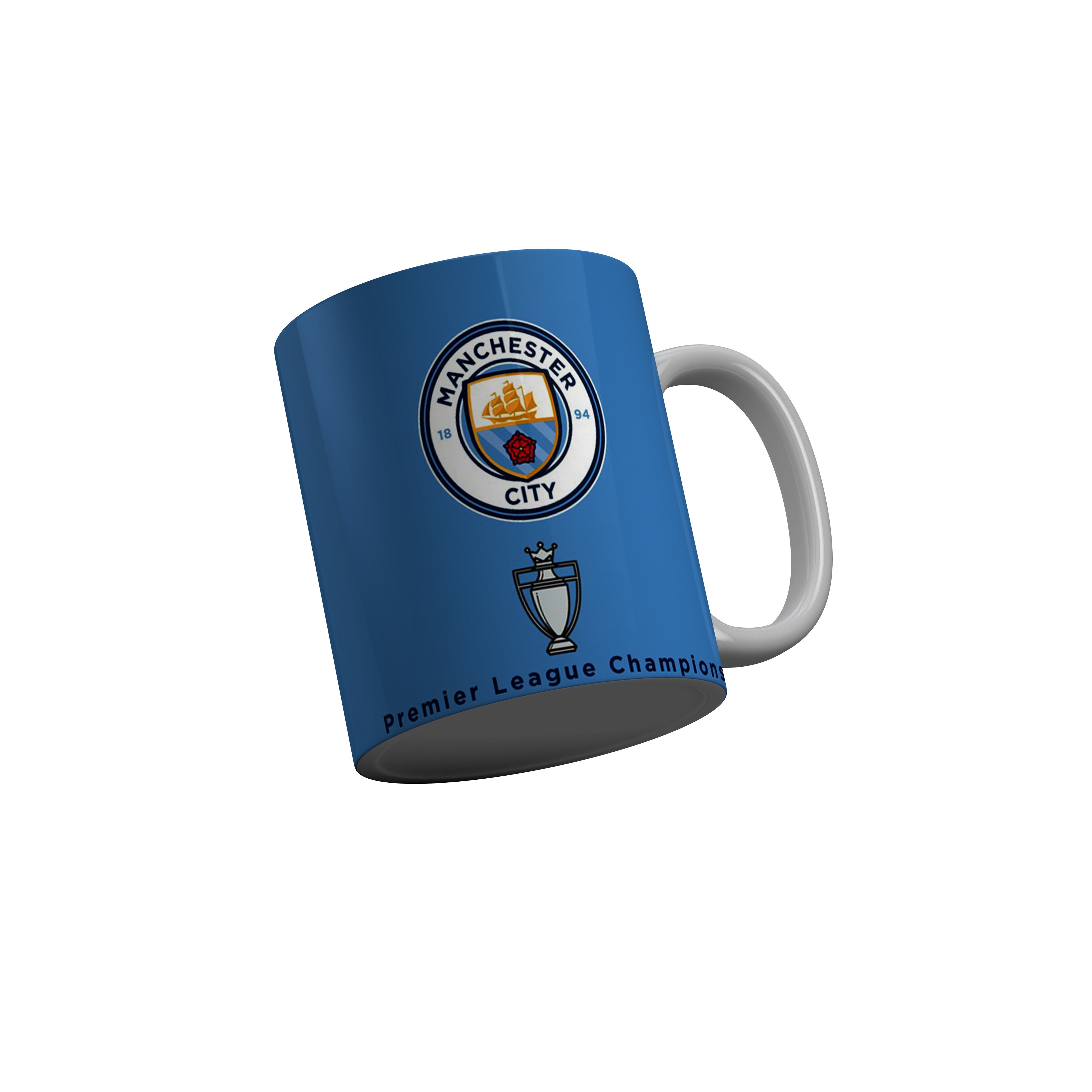 FashionRazor Manchester City Football Premier League Champions 2012-2014 Blue Ceramic Coffee Mug