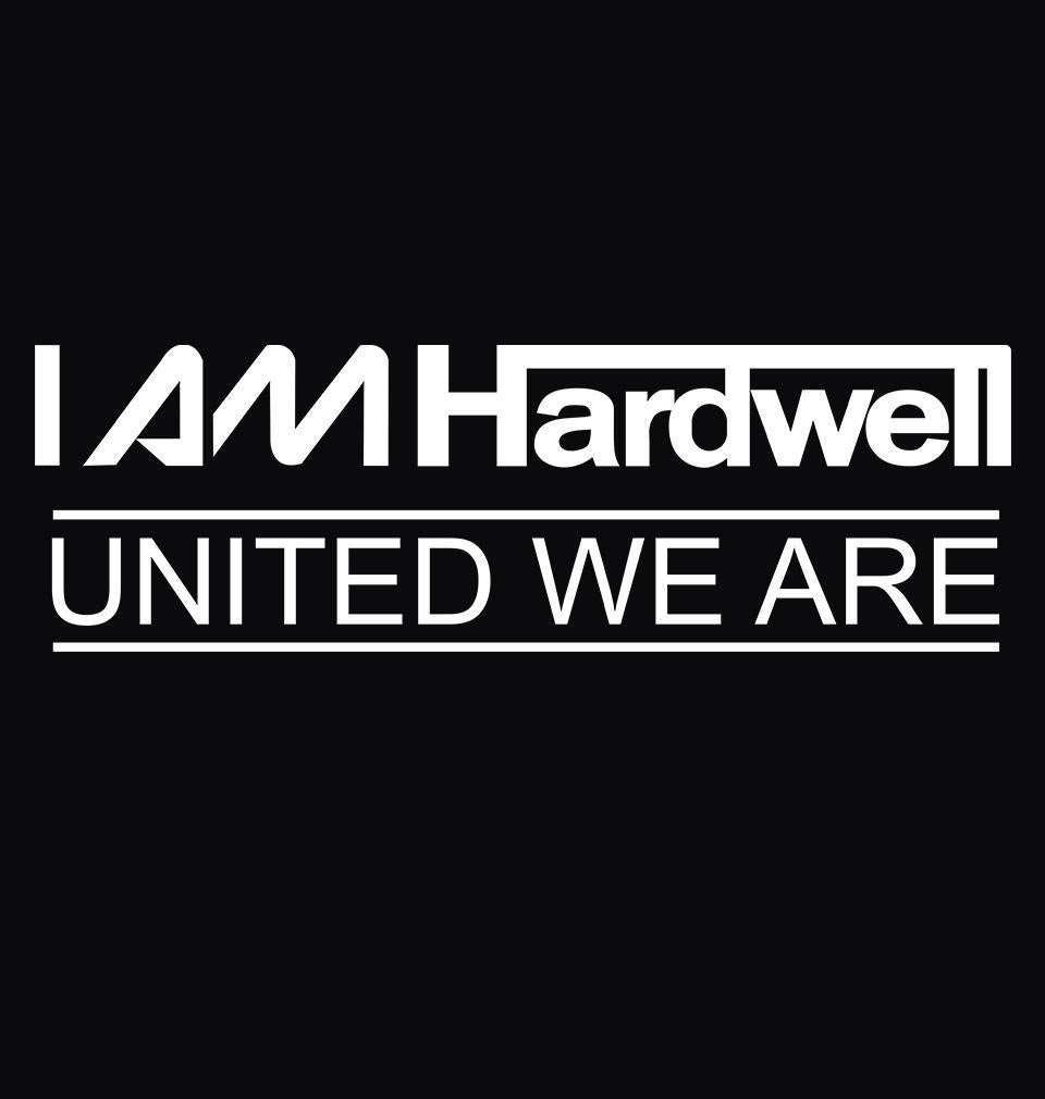 FunkyTradition Black Round Neck I Am Hardwell United We Are Half Sleeves T-Shirt