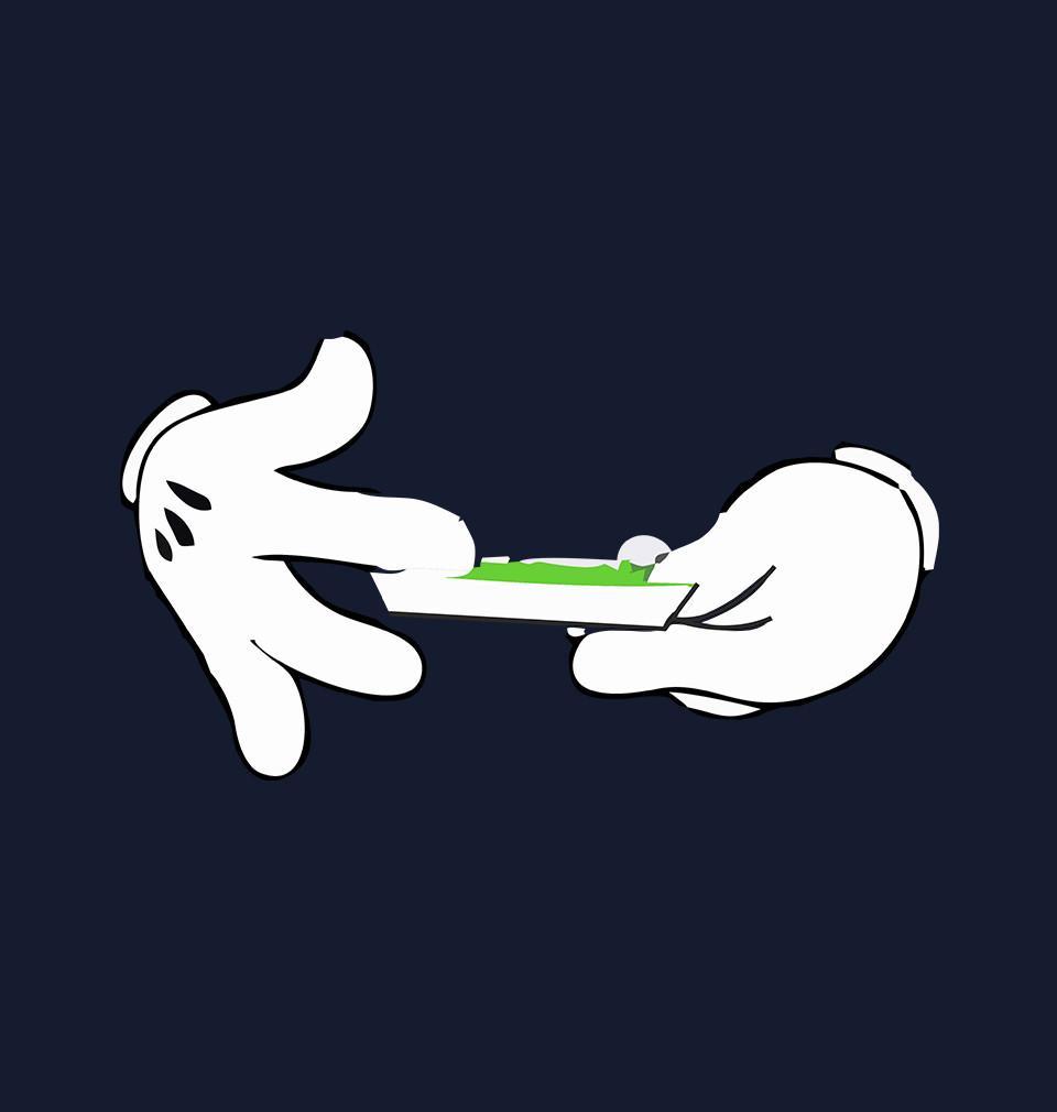 FunkyTradition Round Neck Weed Tees Half Sleeve T-Shirt