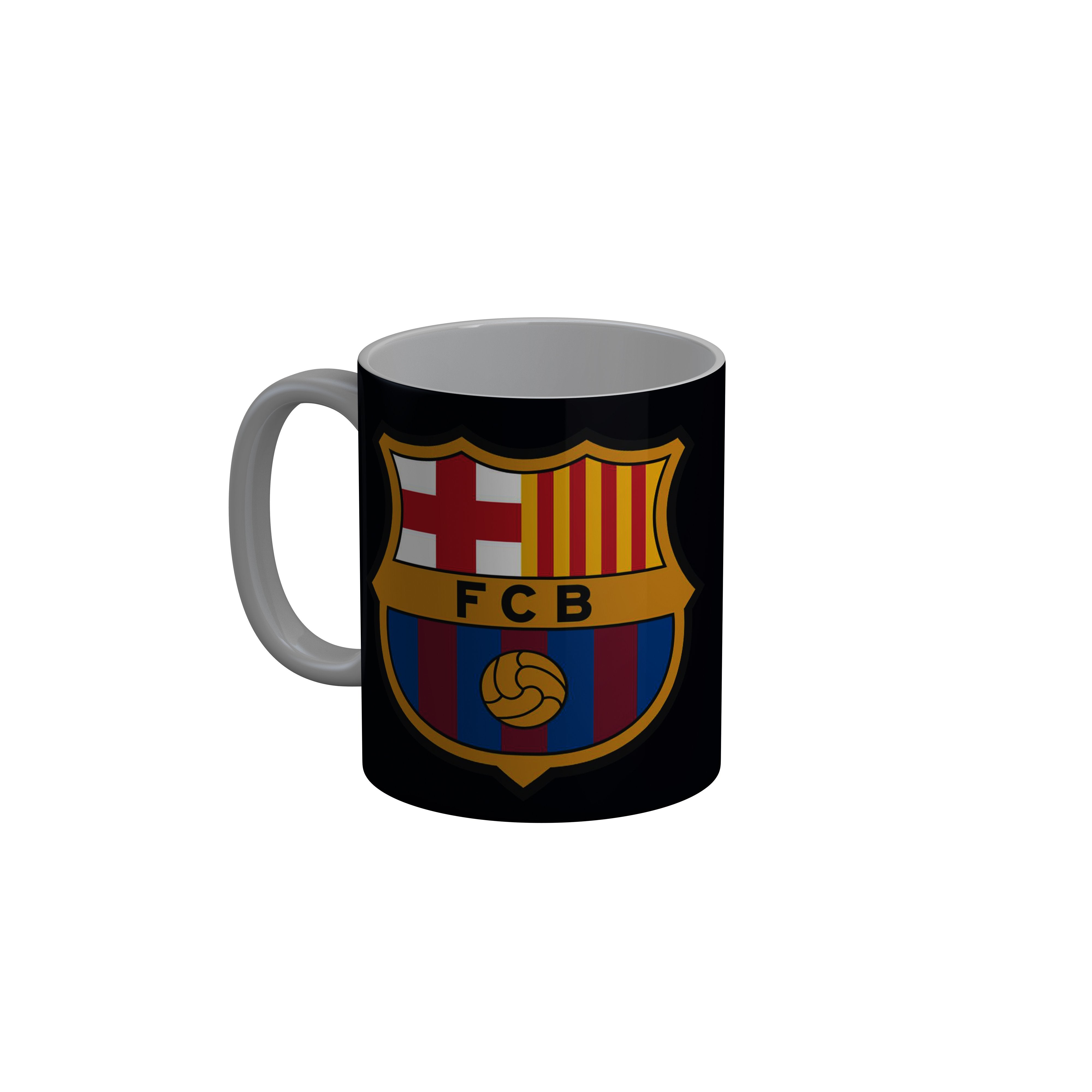 FashionRazor FCB Black Ceramic Coffee Mug, 350 ml