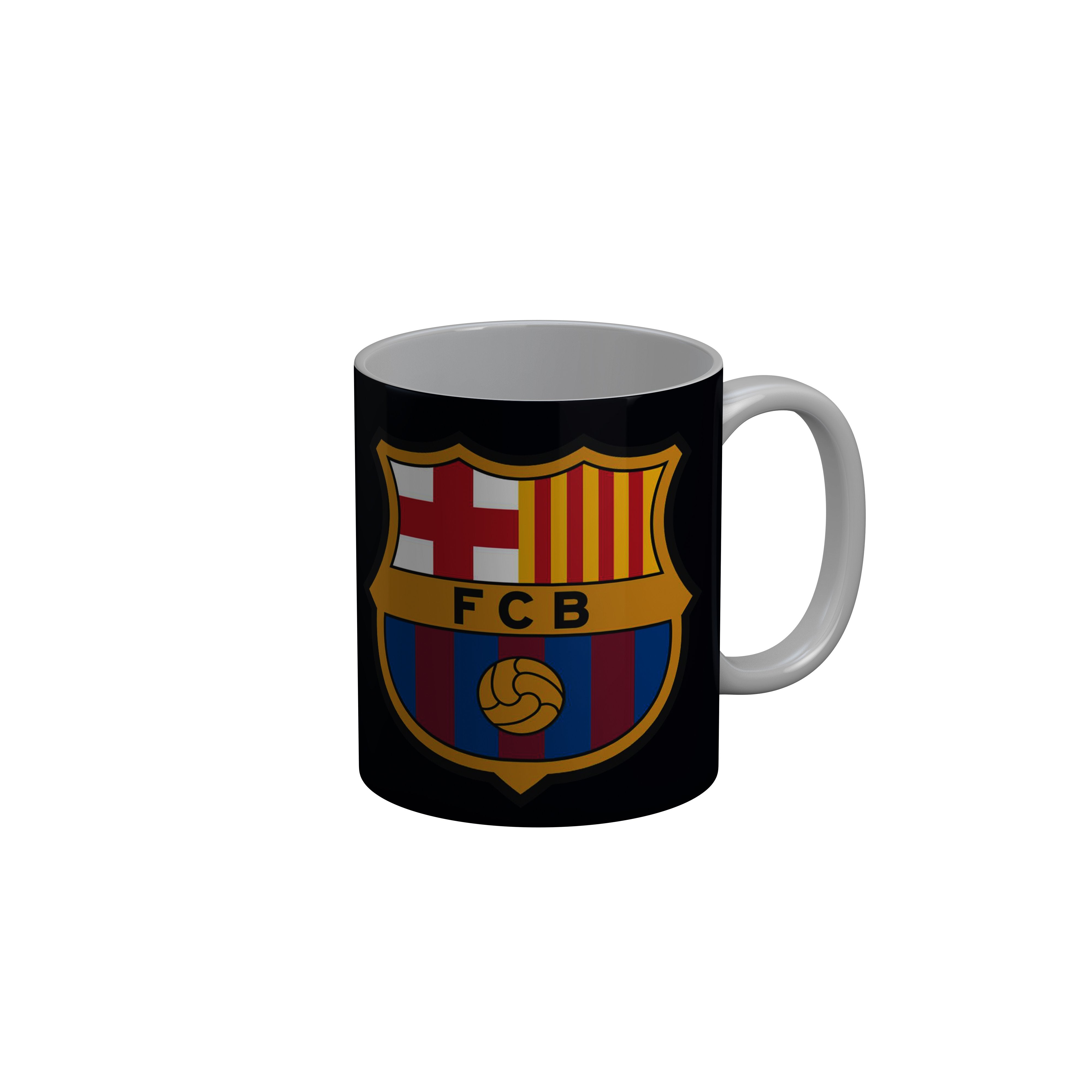 FashionRazor FCB Black Ceramic Coffee Mug, 350 ml