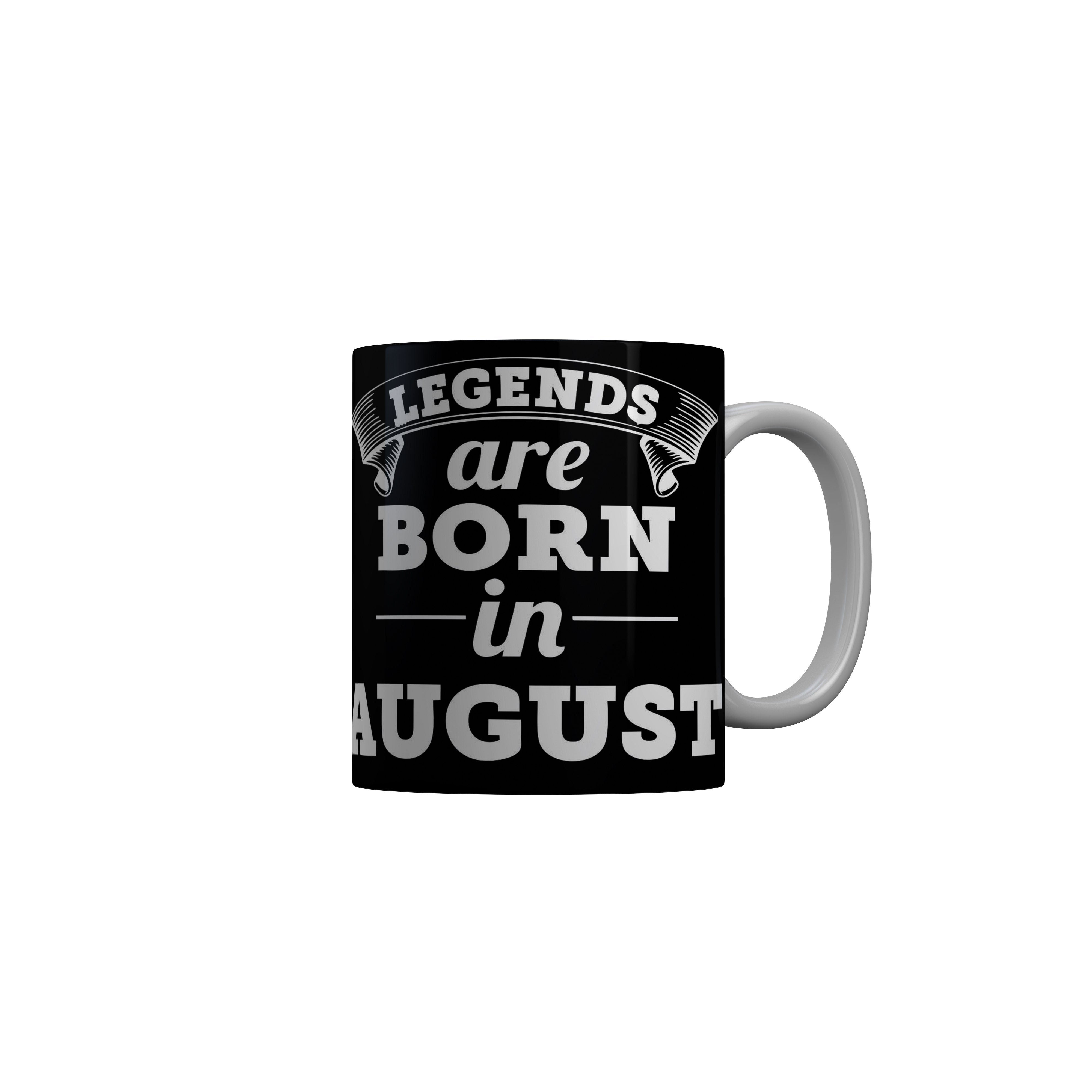 FashionRazor Kings Are Born In April Black Birthday Quotes Ceramic Coffee Mug, 350 ml