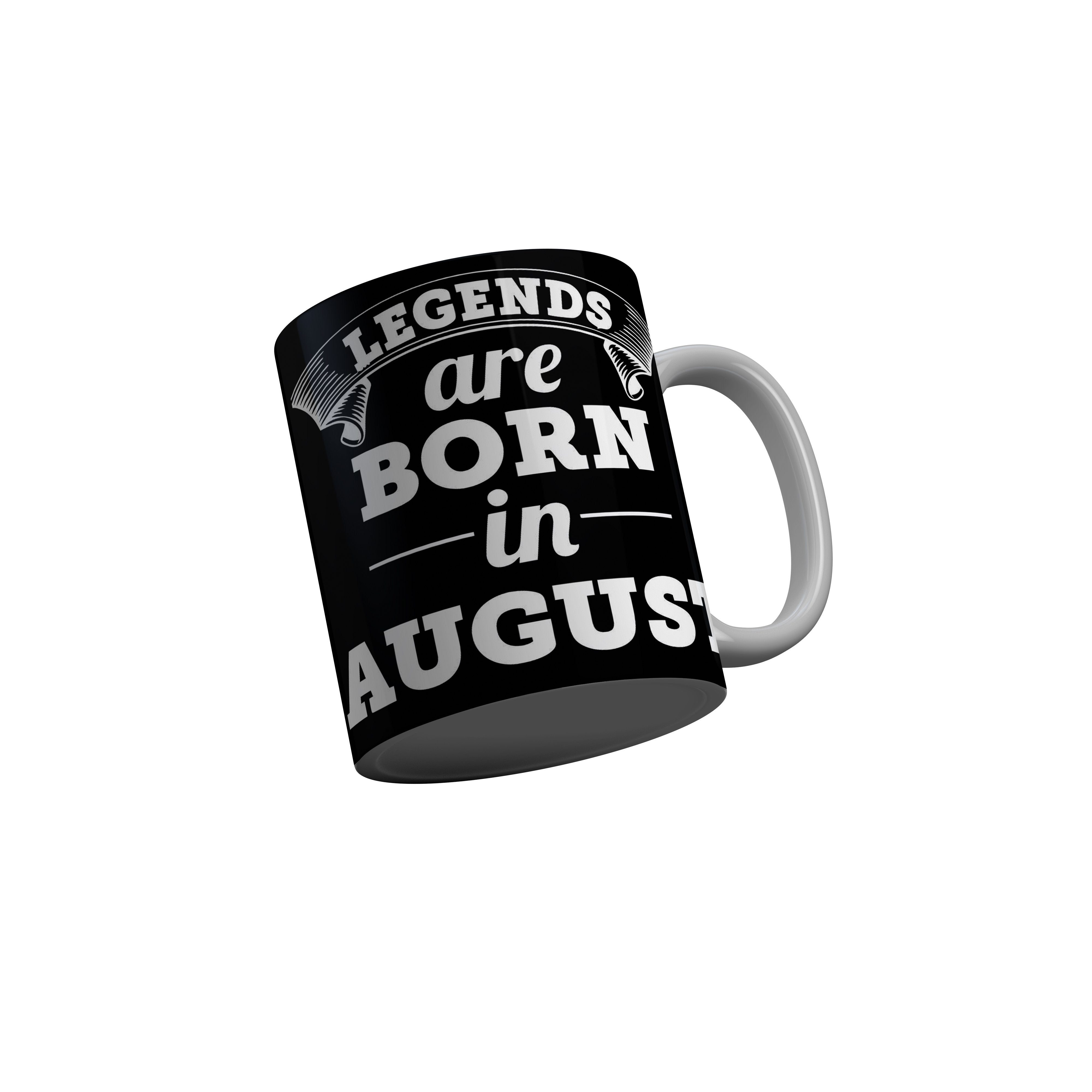 FashionRazor Kings Are Born In April Black Birthday Quotes Ceramic Coffee Mug, 350 ml