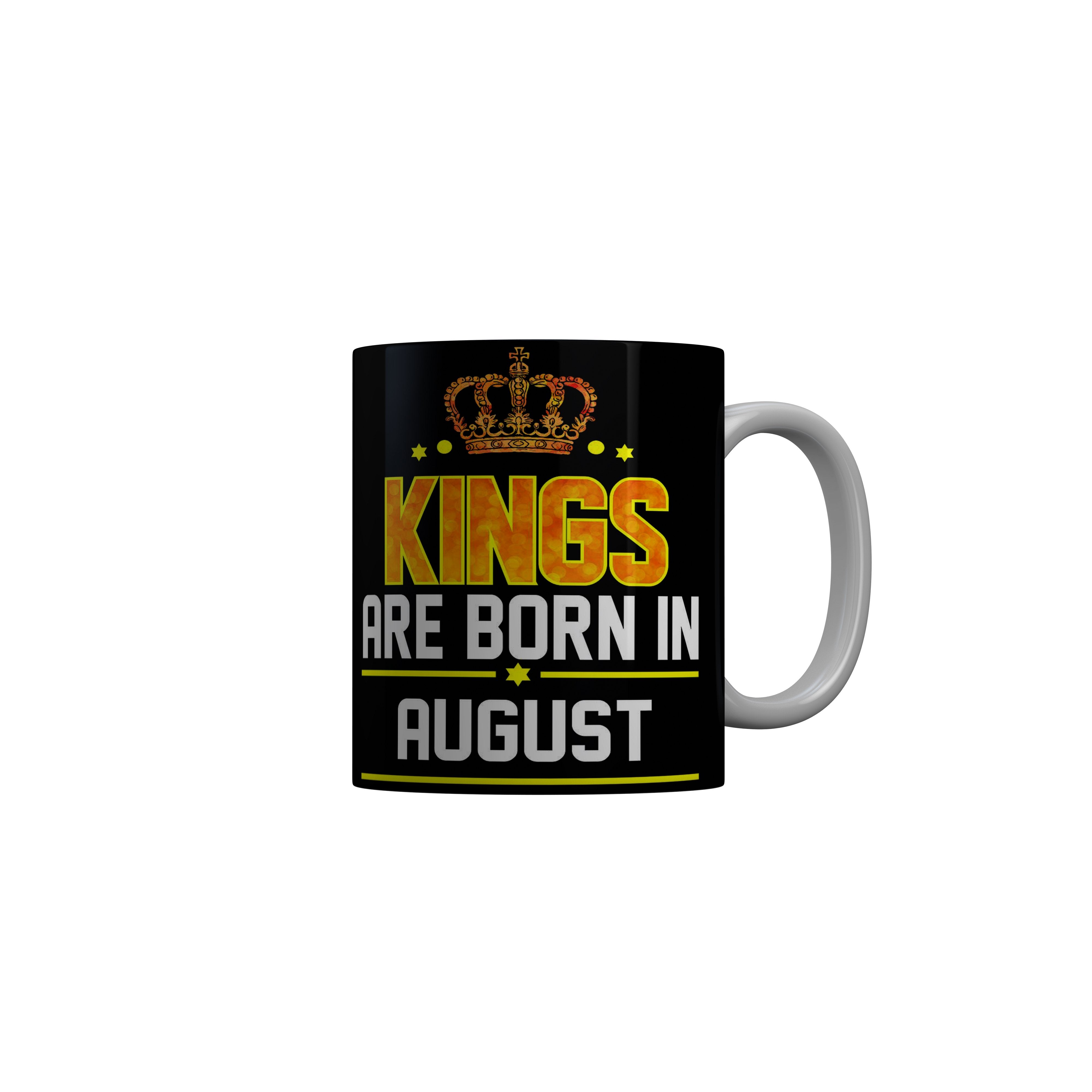 FashionRazor Kings Are Born In November Black Birthday Quotes Ceramic Coffee Mug, 350 ml