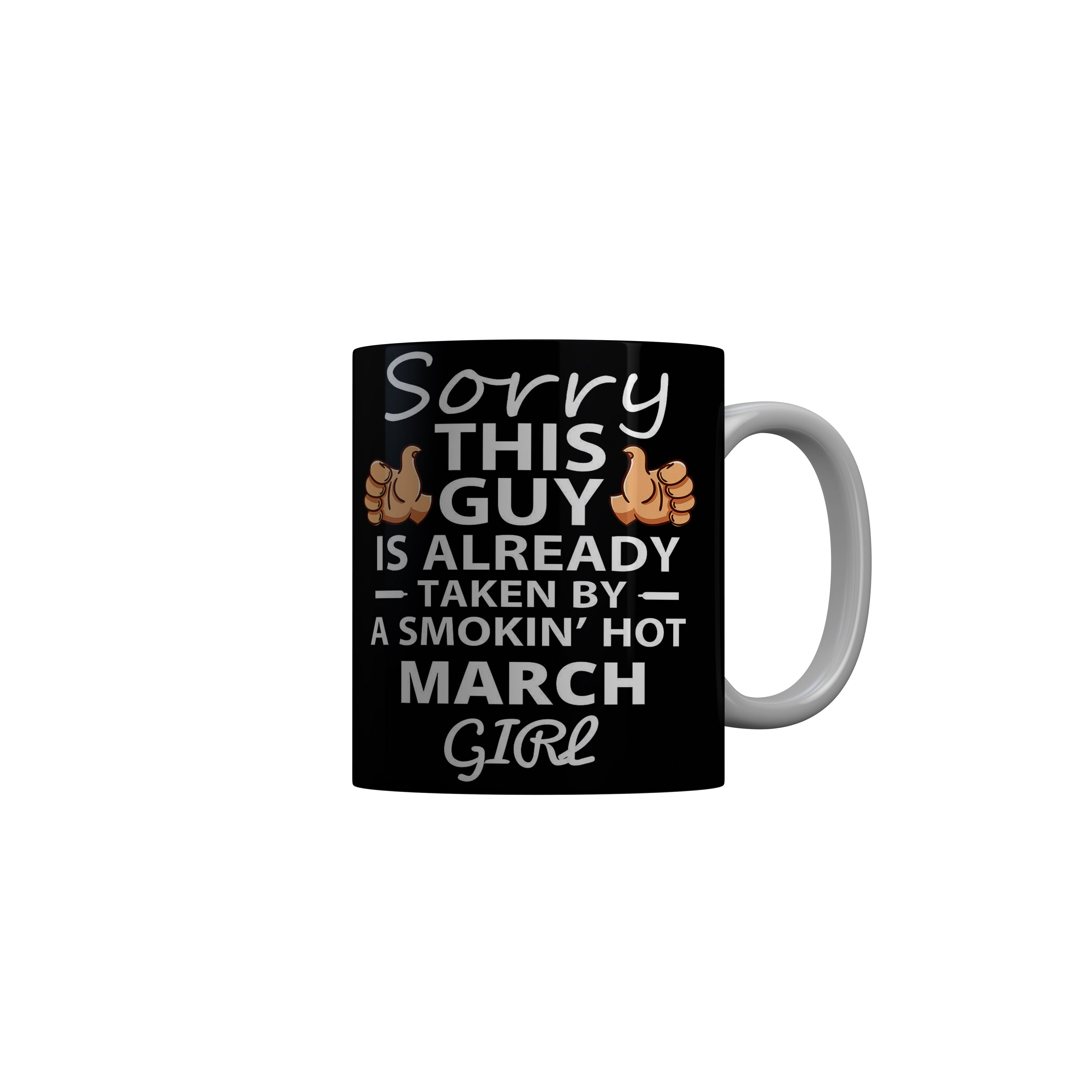 FashionRazor Legends Are Born In October Black Birthday Quotes Ceramic Coffee Mug, 350 ml