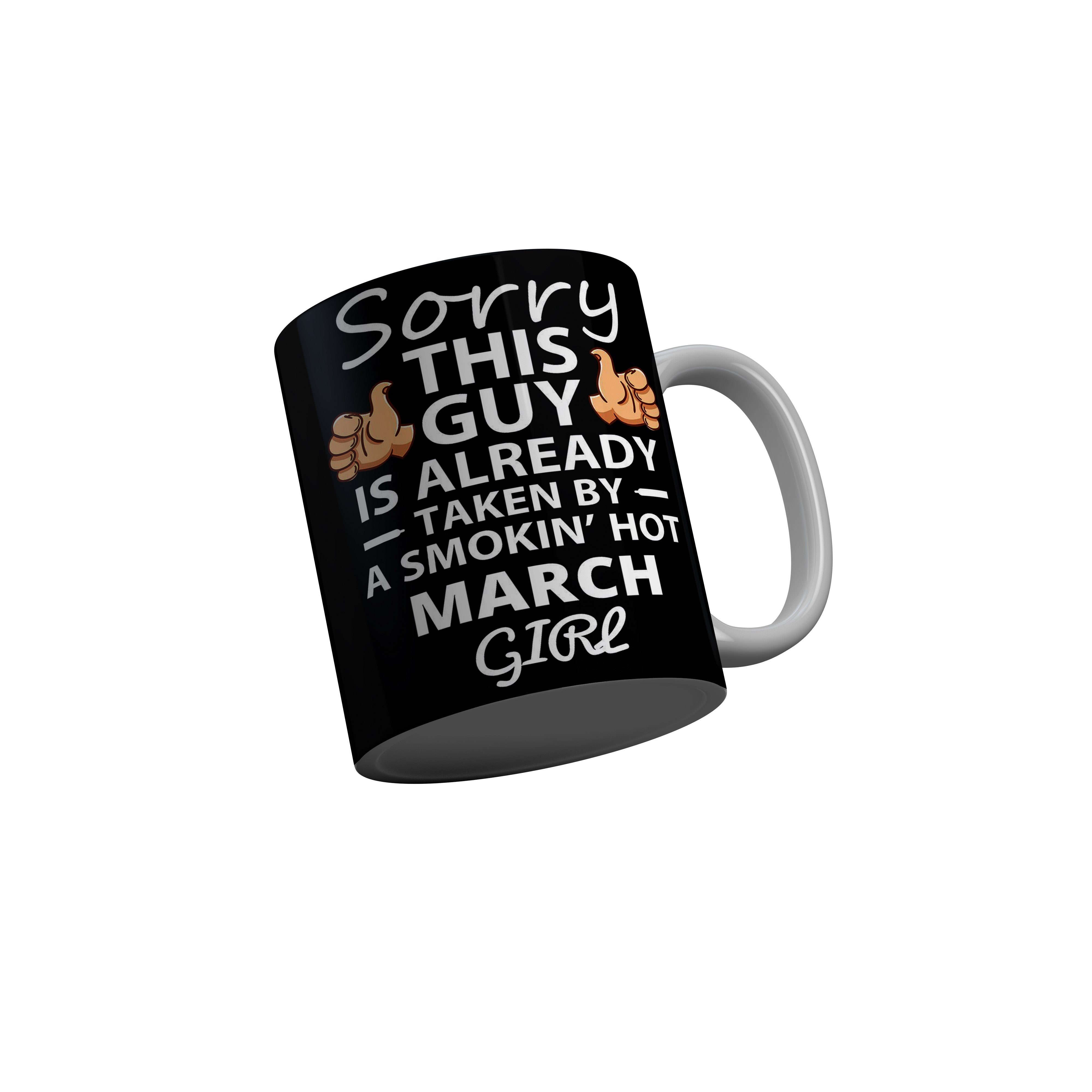 FashionRazor Legends Are Born In October Black Birthday Quotes Ceramic Coffee Mug, 350 ml