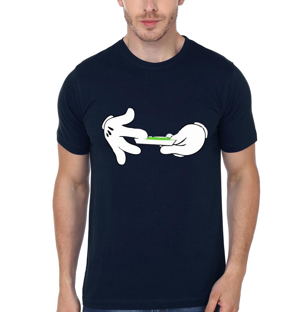 FunkyTradition Round Neck Weed Tees Half Sleeve T-Shirt