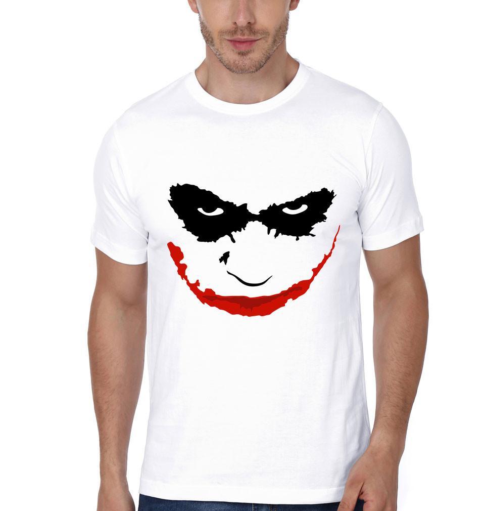 FunkyTradition White Round Neck The Legend Joker Half Sleeves T-Shirt