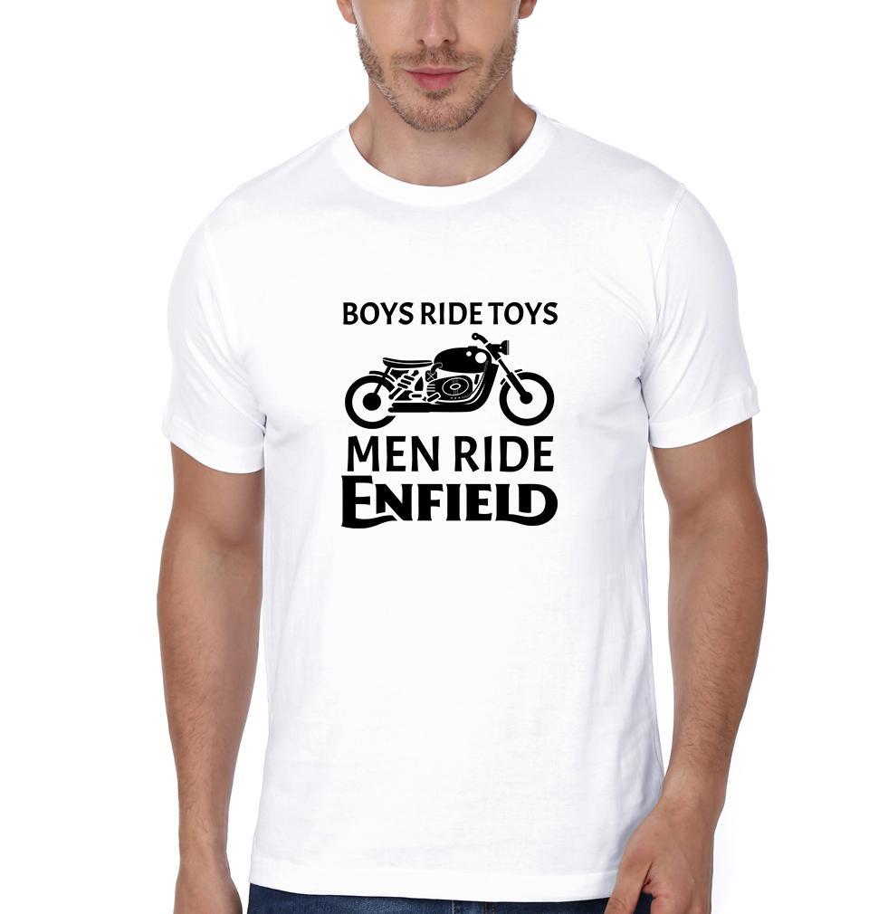 FunkyTradition Round Neck Boys Ride Toys Men Ride Enfield Half Sleeve T-Shirt