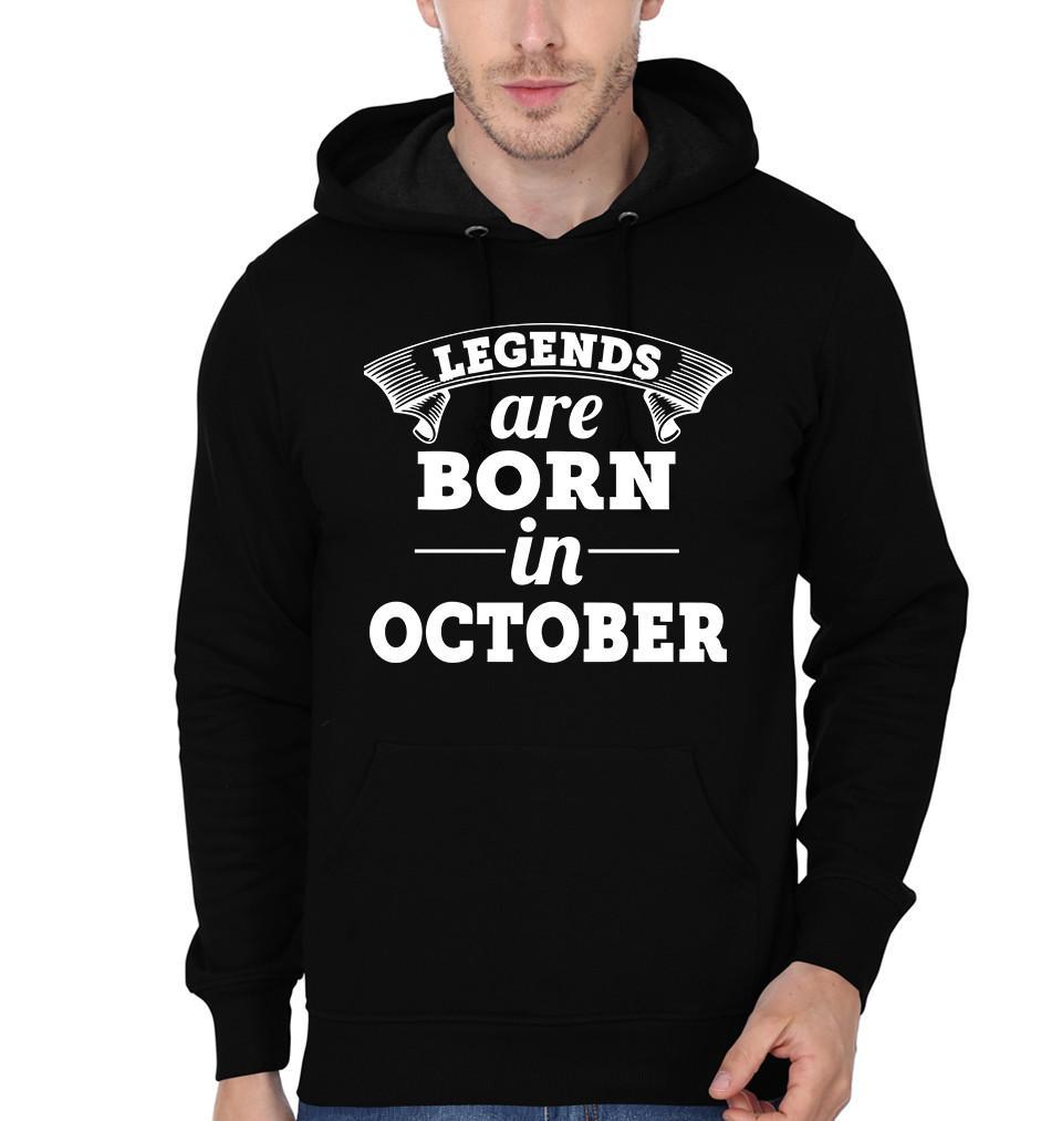 FunkyTradition Legends Are Born In October Black Hoodies