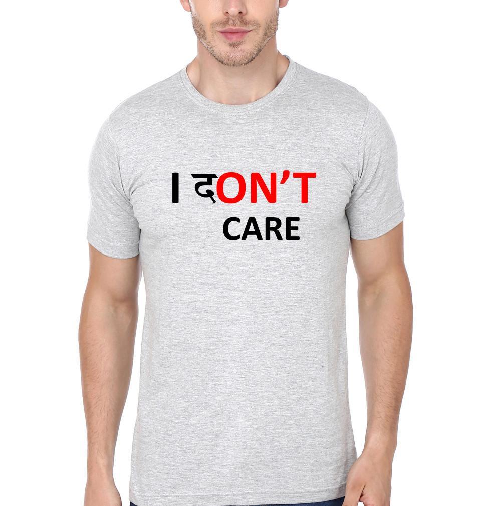 FunkyTradition Round Neck I Dont Care Half Sleeve T-Shirt