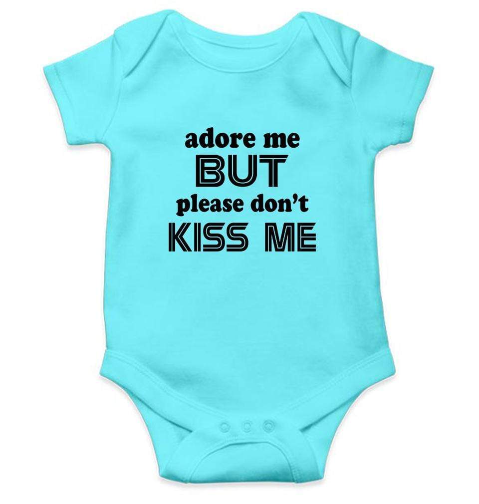 Adore me but please dont kiss me Rompers for Baby Boy- FunkyTradition FunkyTradition