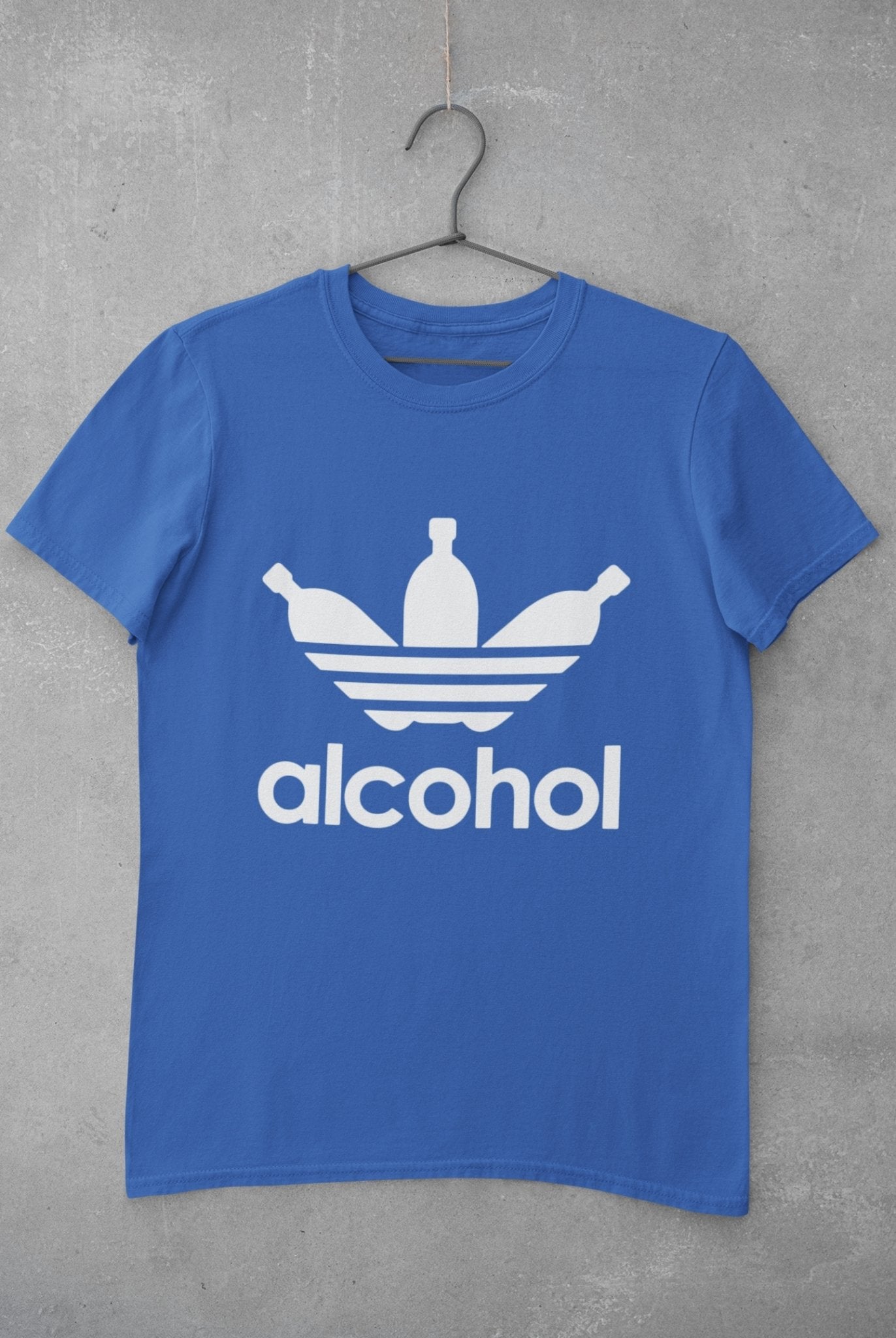 Alcohol Mens Half Sleeves T-shirt- FunkyTeesClub - Funky Tees Club