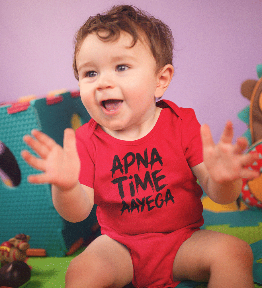 Apna Time Aayega Rompers for Baby Boy - FunkyTradition FunkyTradition