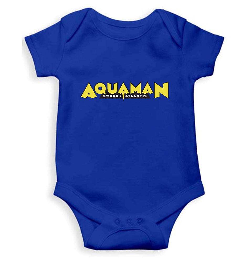 Aqua Man Rompers for Baby Girl- FunkyTradition FunkyTradition