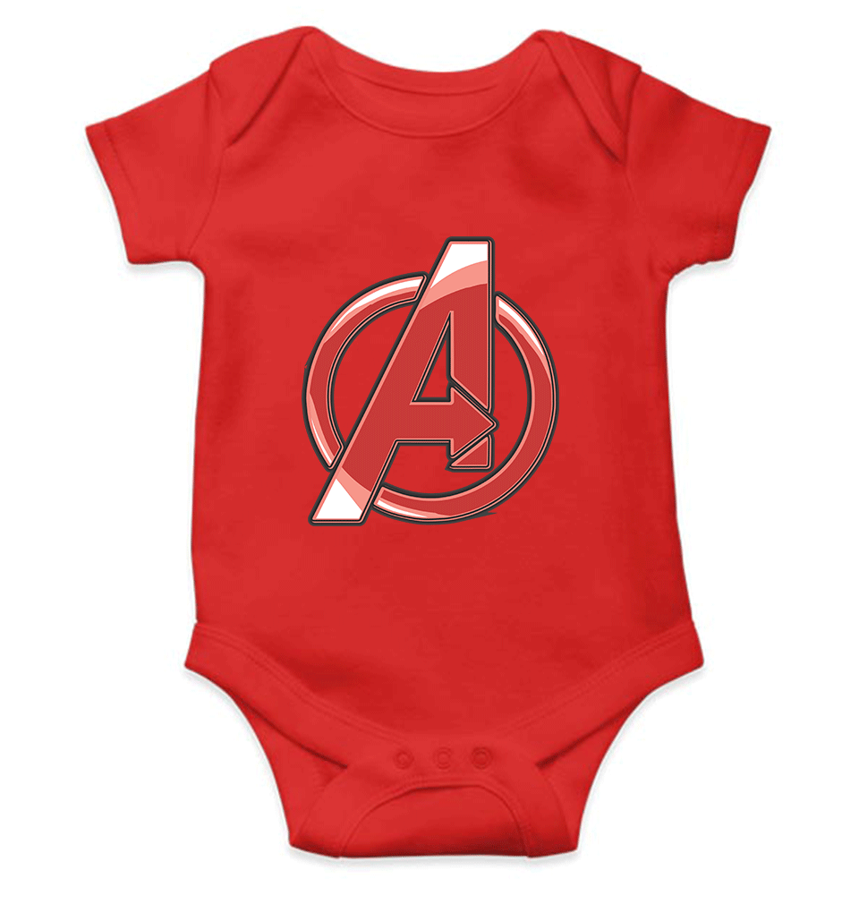 Avenger Logo Rompers for Baby Girl- FunkyTradition FunkyTradition