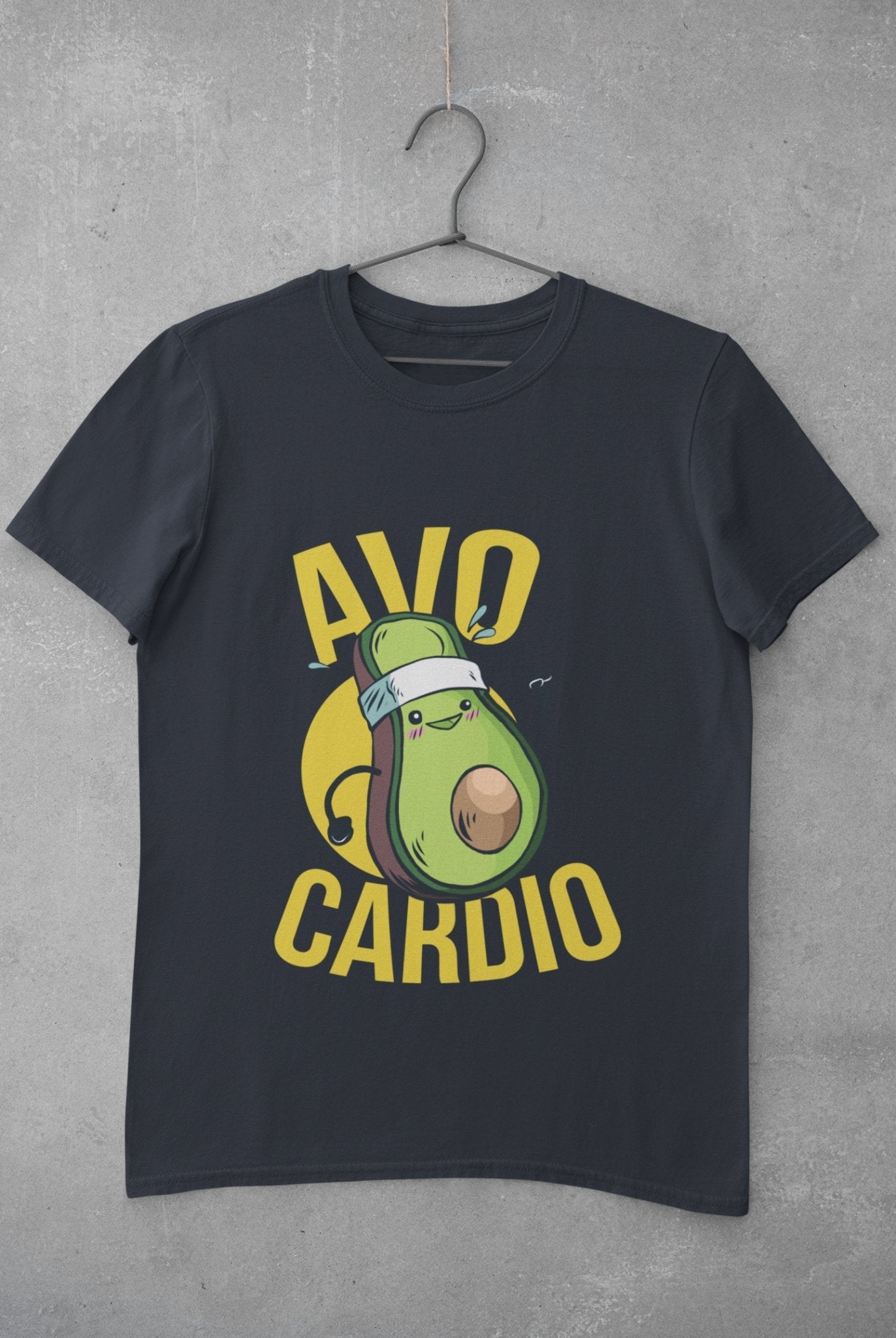 Avo Cardio Mens Half Sleeves T-shirt- FunkyTeesClub - Funky Tees Club
