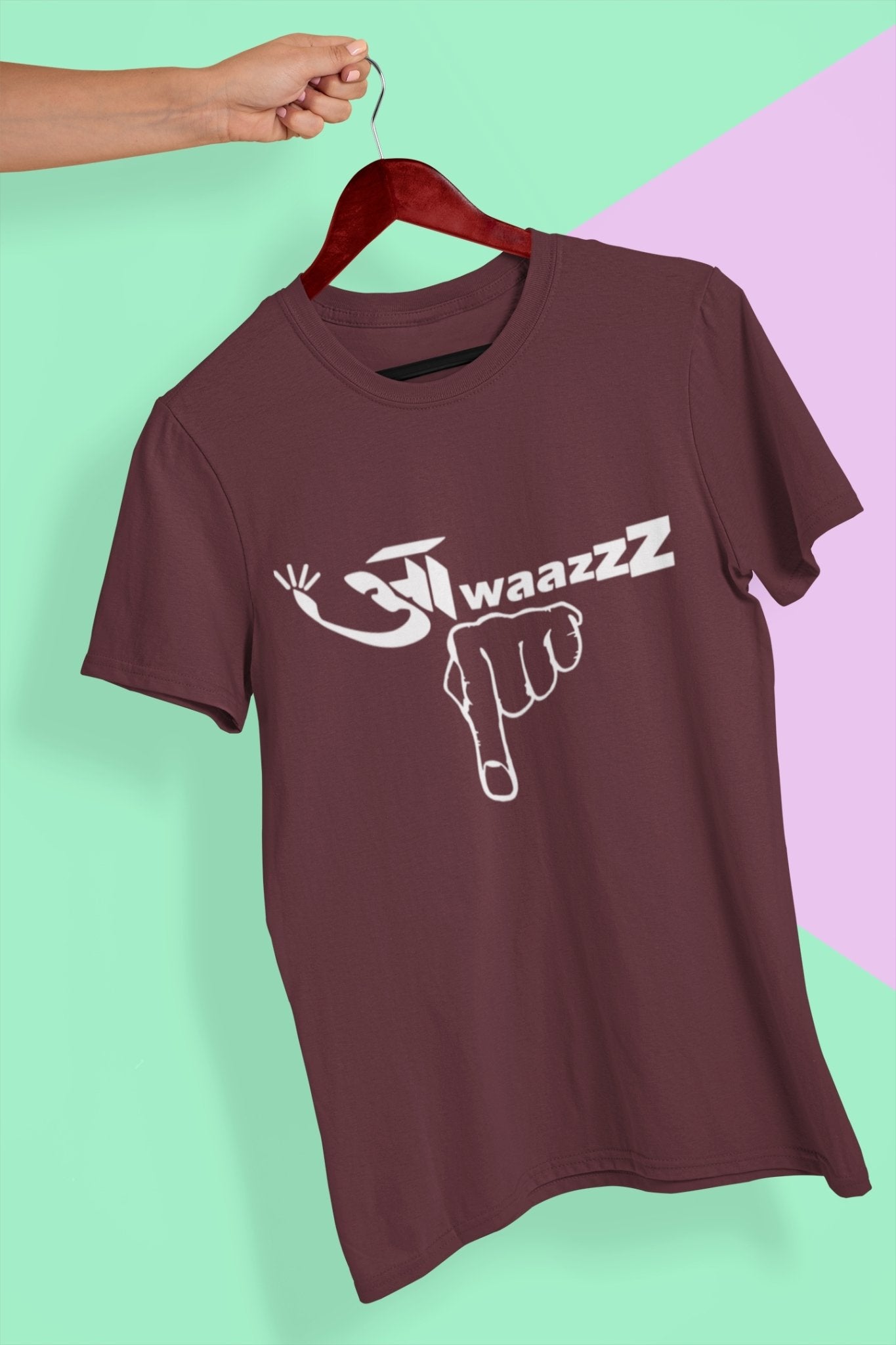 Awazz Mens Half Sleeves T-shirt- FunkyTeesClub - Funky Tees Club
