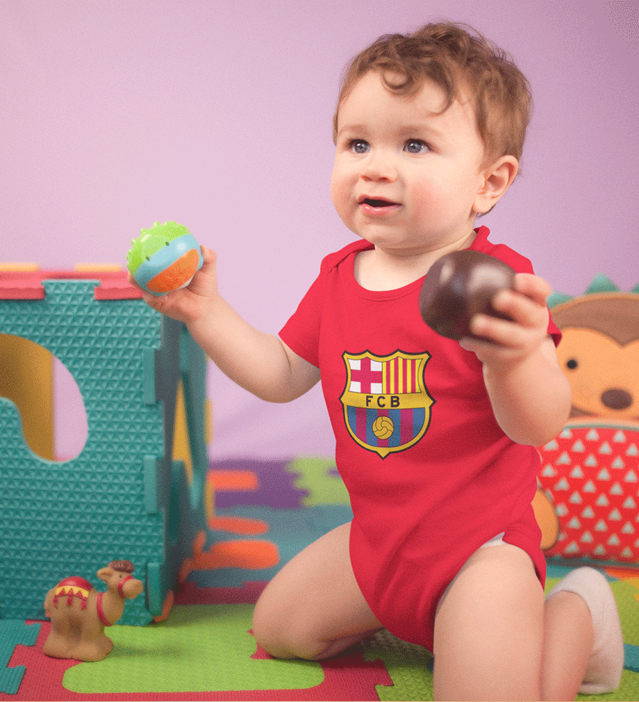 Barcelona Rompers for Baby Boy- FunkyTradition FunkyTradition